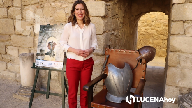 Teresa Alonso ha presentado esta mañana los actos incluidos en este ciclo en el Castillo de Lucena