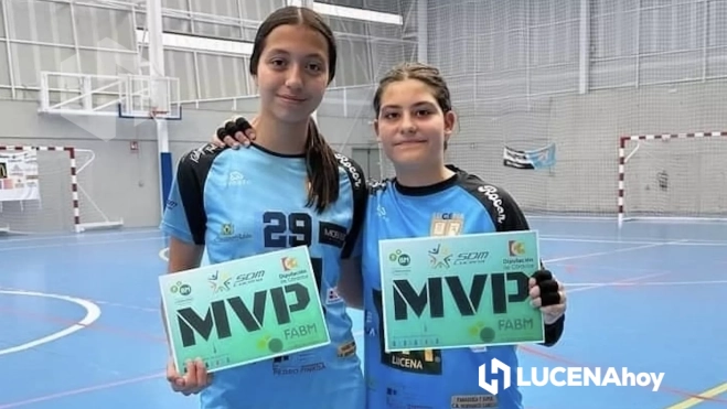 Ana Sofía Orozco y María Ramírez fueron premiadas como 'MVP' del partido