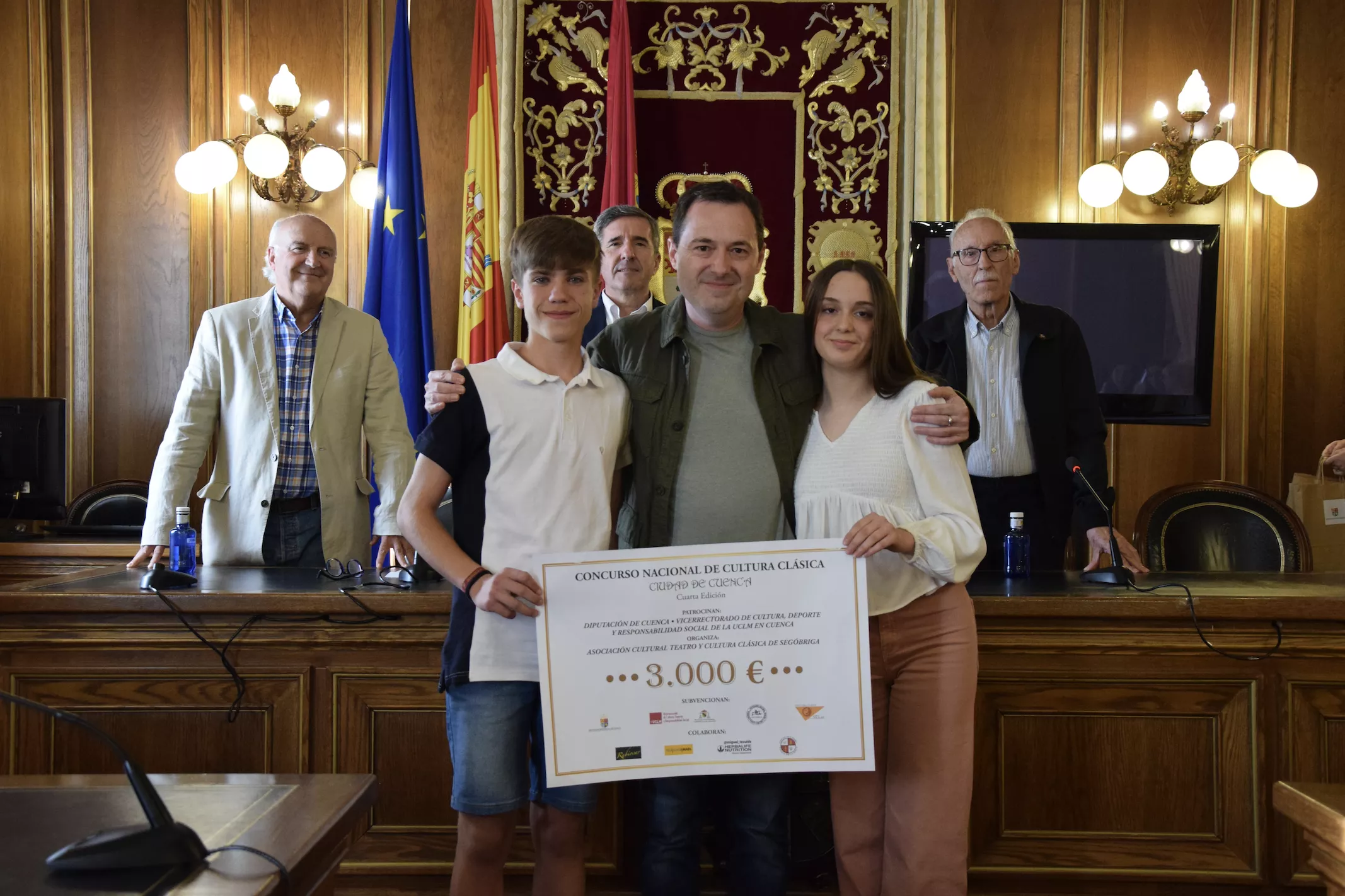 El equipo del IES Sierra de Aras de Lucena, ganador de la cuarta edición de Concurso Nacional de Cultura Clásica de Cuenca