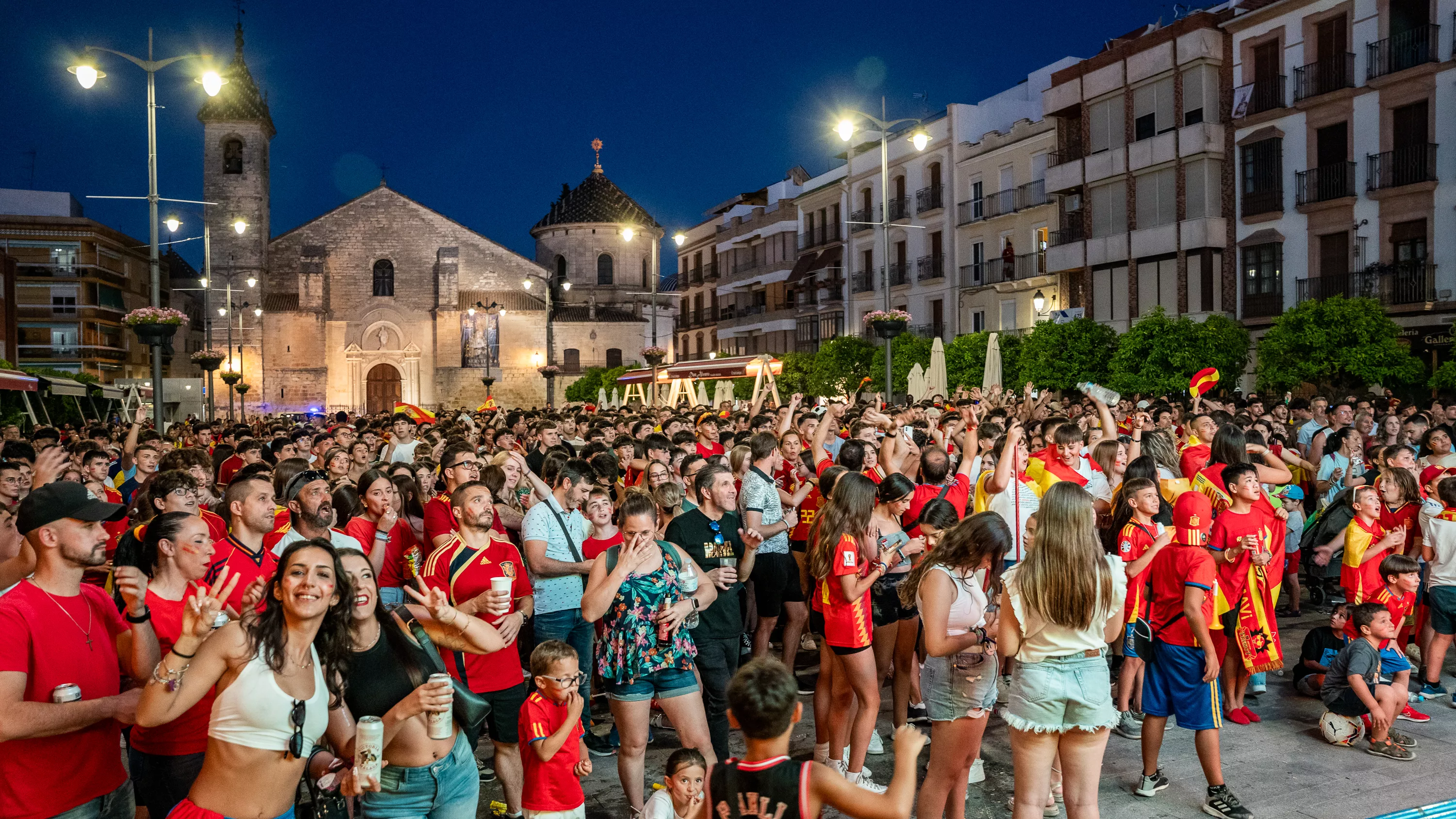 Lucena celebra el cuarta Eurocopa de Fútbol de España