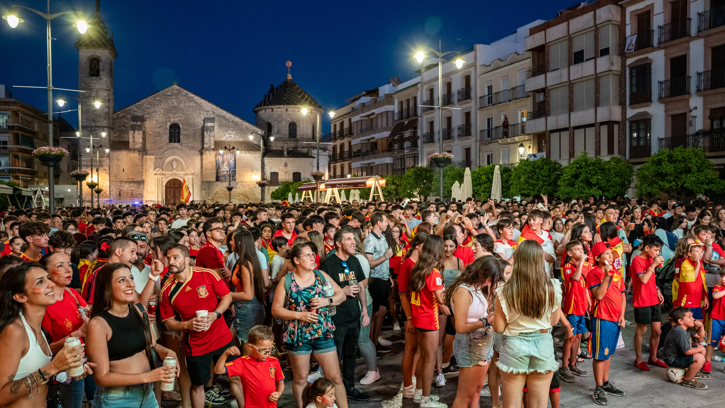 Lucena celebra el cuarta Eurocopa de Fútbol de España