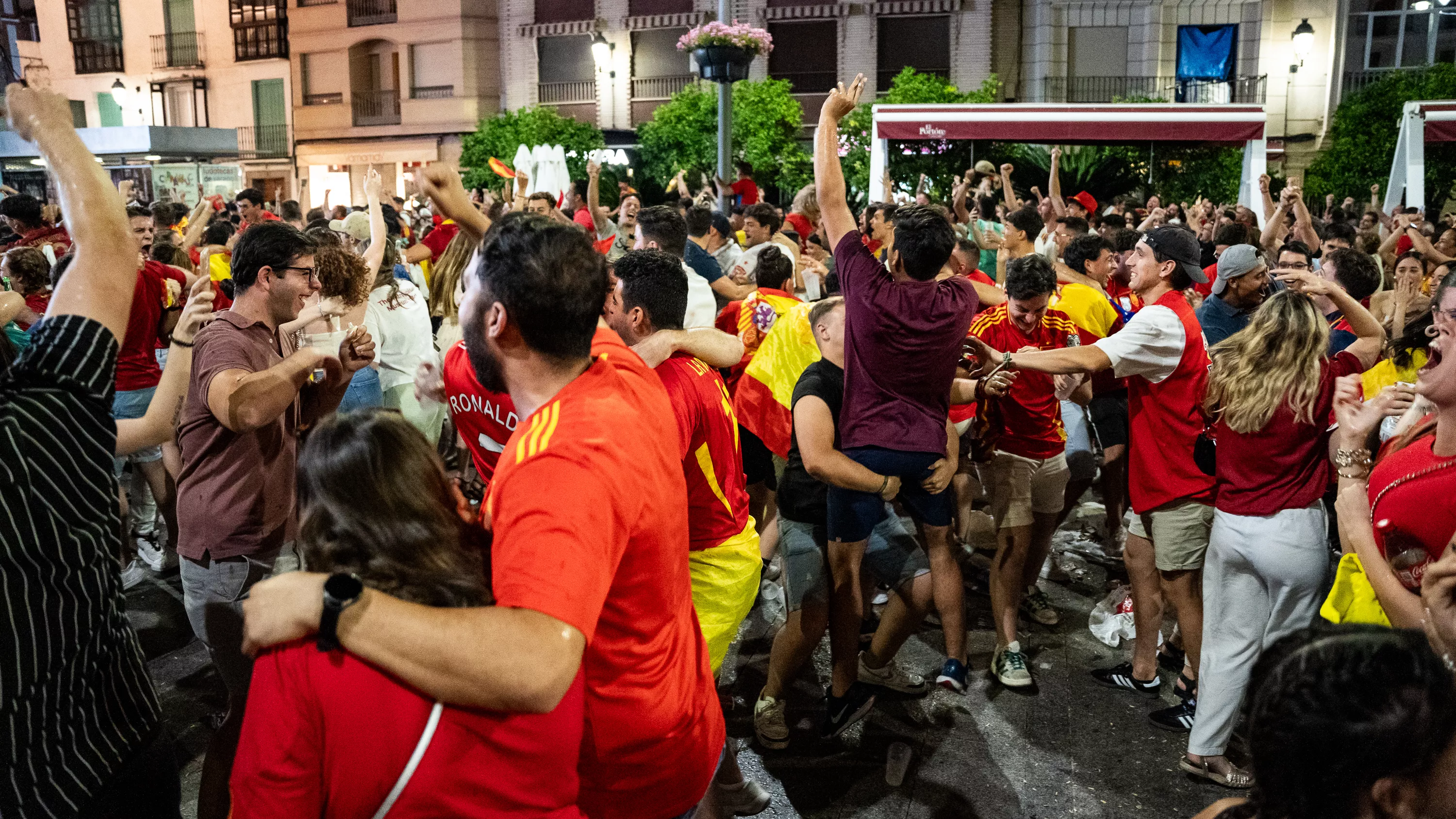 Lucena celebra el cuarta Eurocopa de Fútbol de España