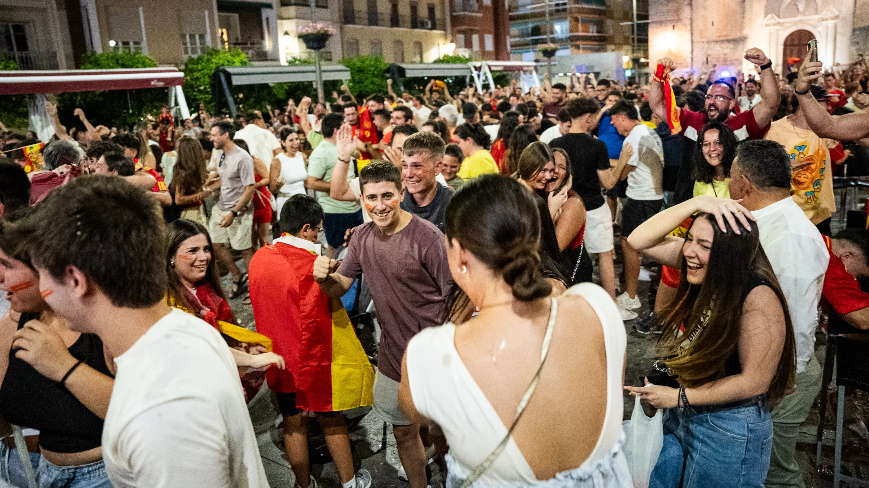 Lucena celebra el cuarta Eurocopa de Fútbol de España