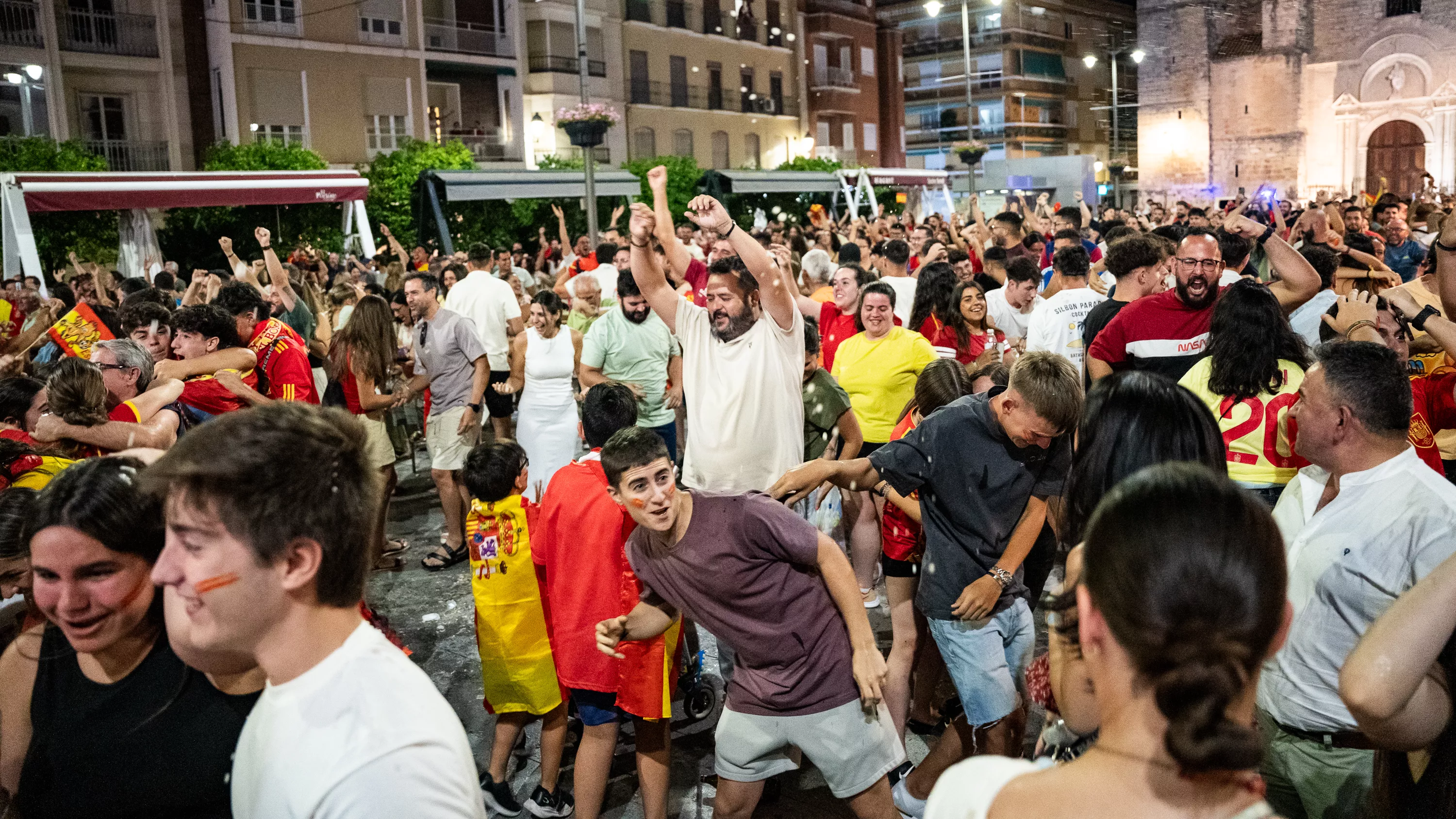 Lucena celebra el cuarta Eurocopa de Fútbol de España