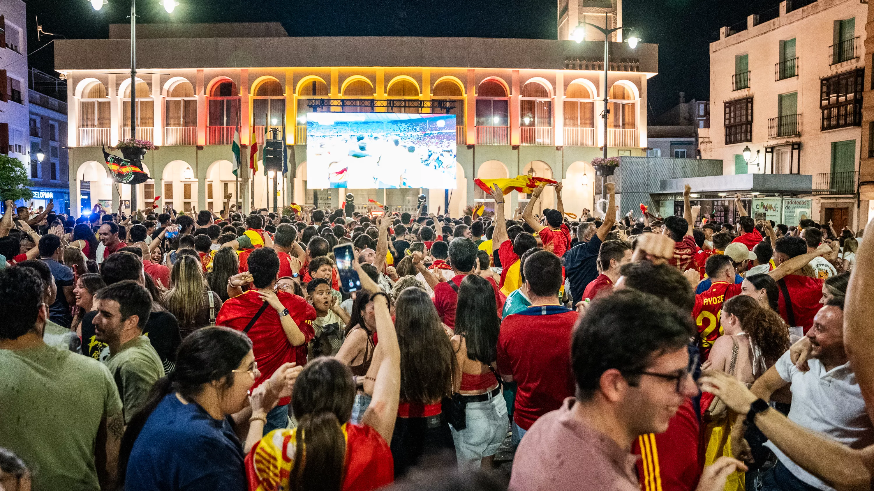 Lucena celebra el cuarta Eurocopa de Fútbol de España