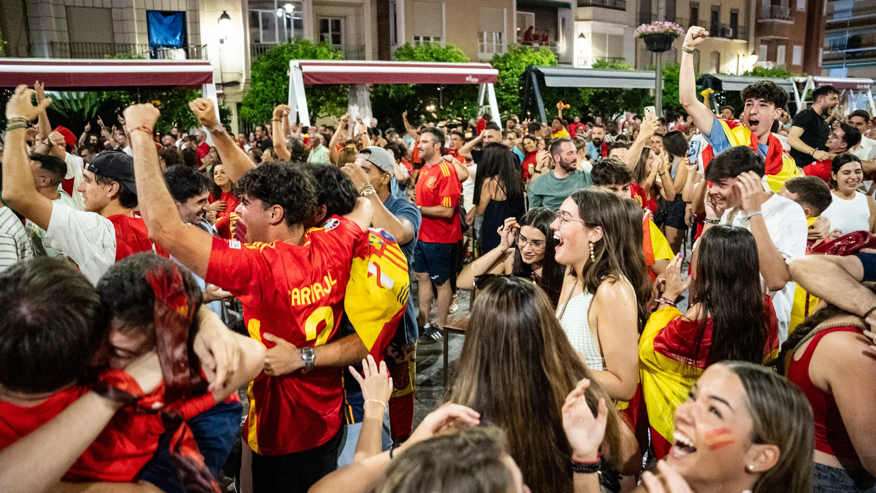 Lucena celebra el cuarta Eurocopa de Fútbol de España