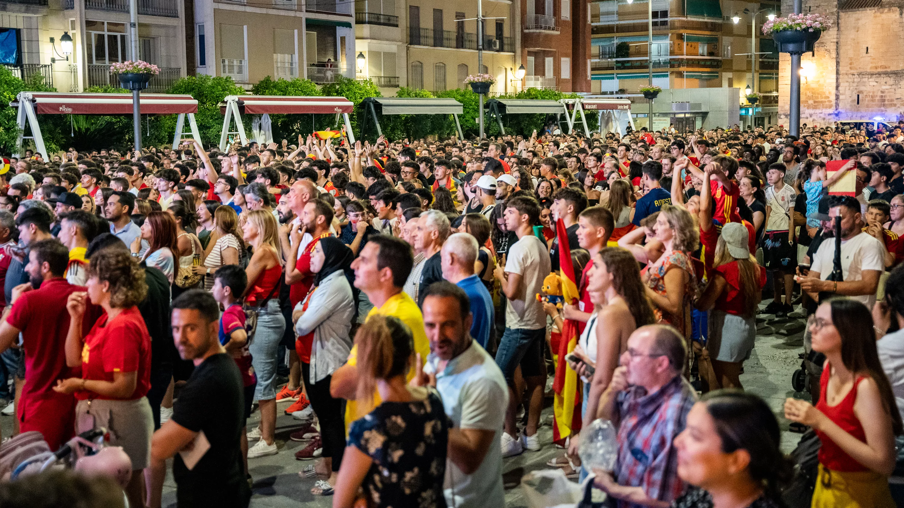 Lucena celebra el cuarta Eurocopa de Fútbol de España