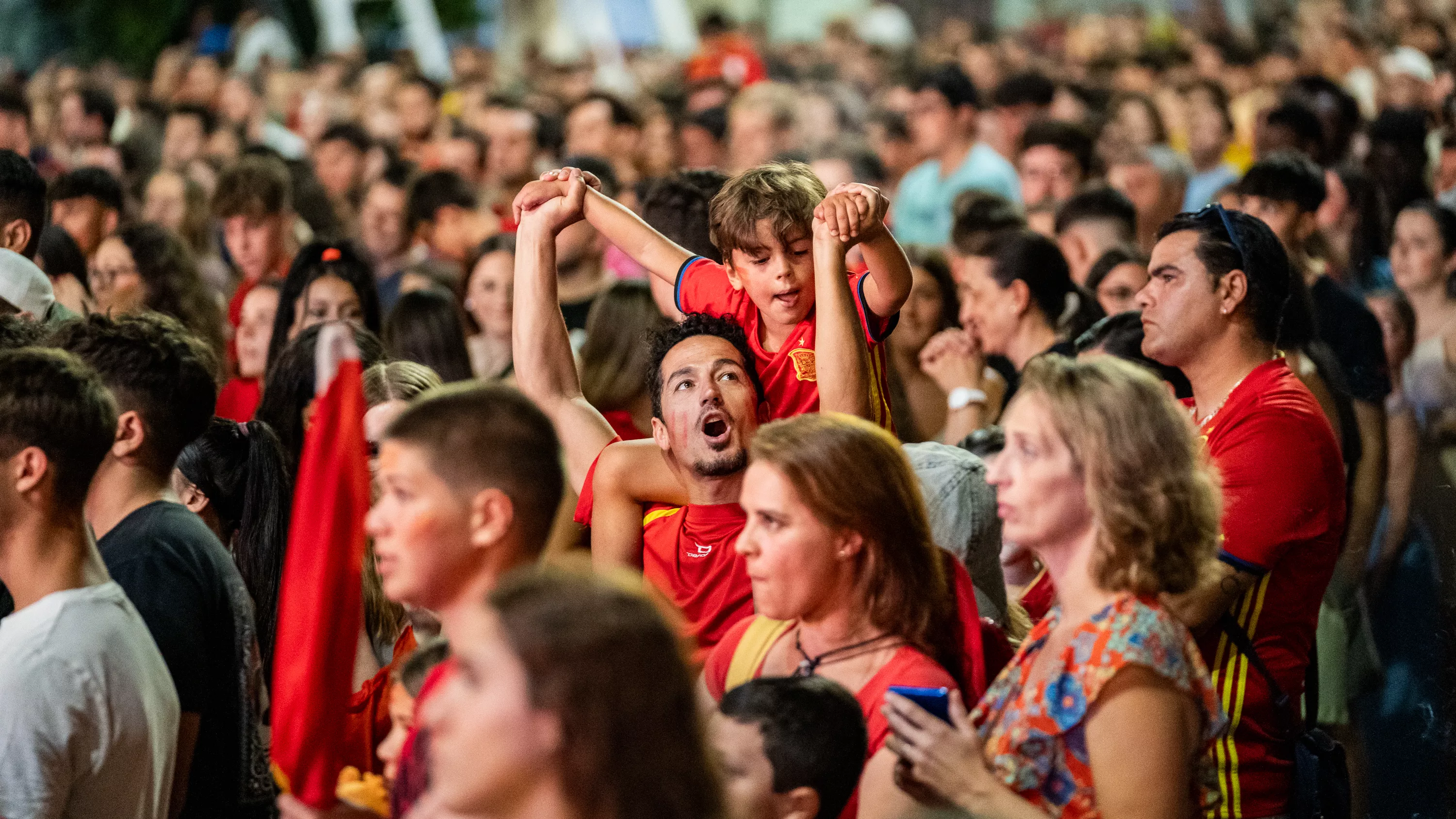 Lucena celebra el cuarta Eurocopa de Fútbol de España