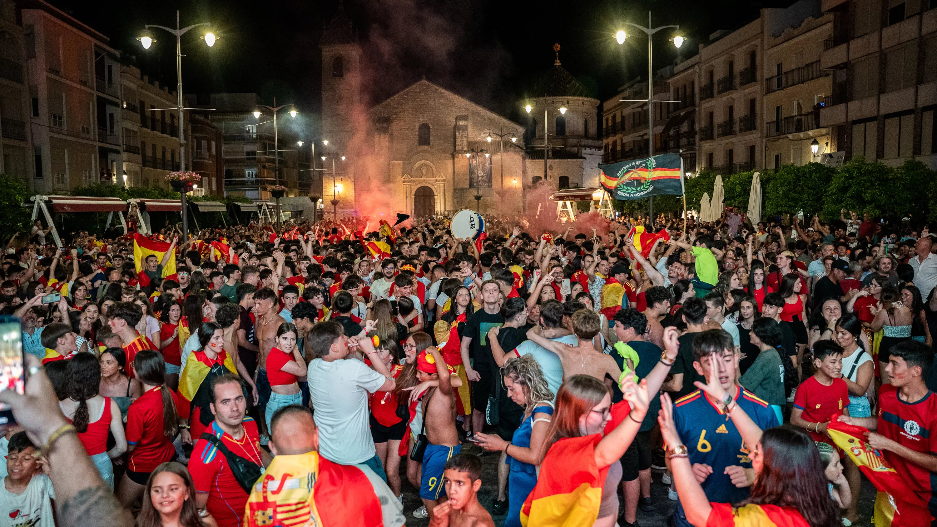 Lucena celebra el cuarta Eurocopa de Fútbol de España