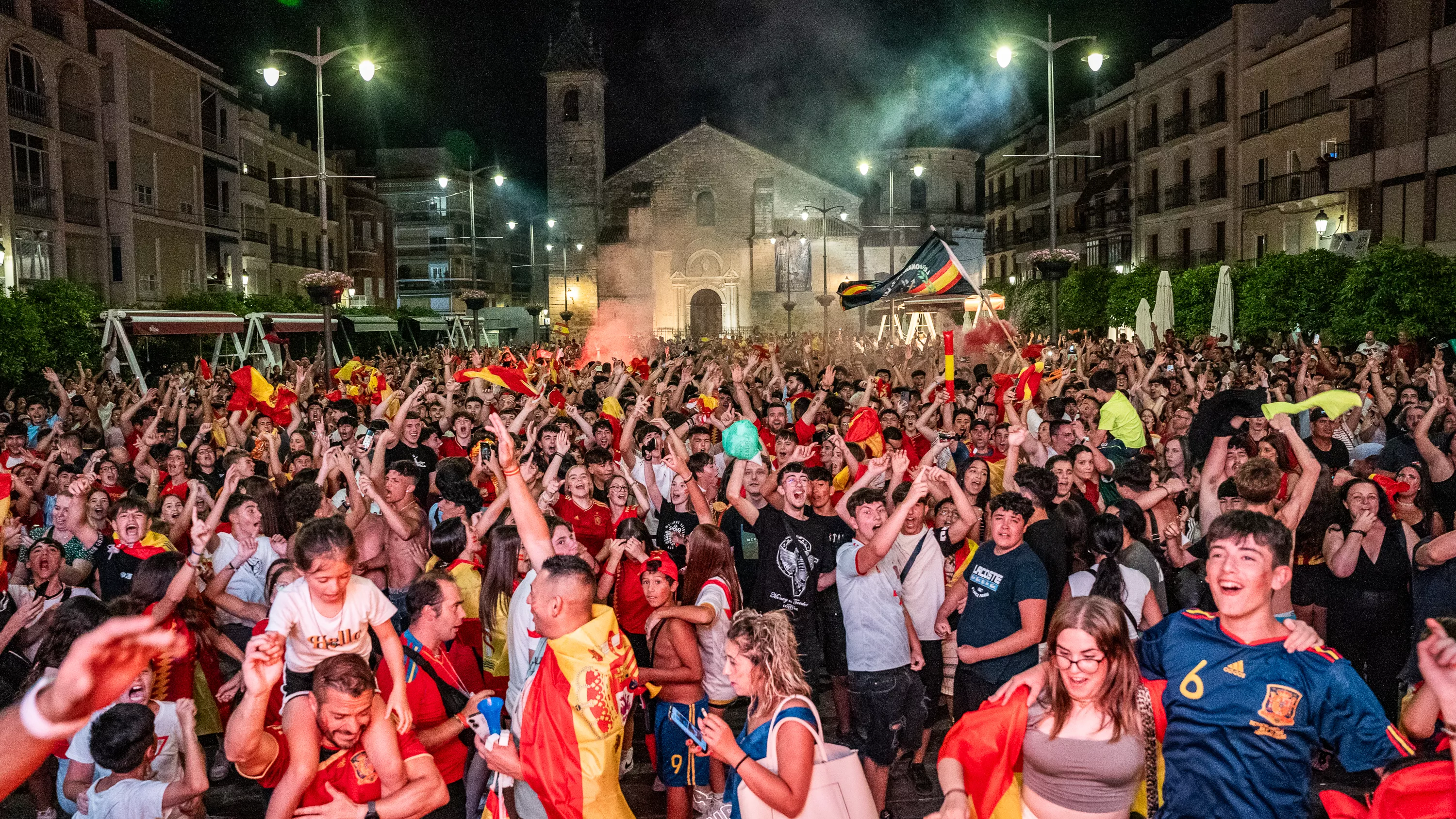 Lucena celebra el cuarta Eurocopa de Fútbol de España