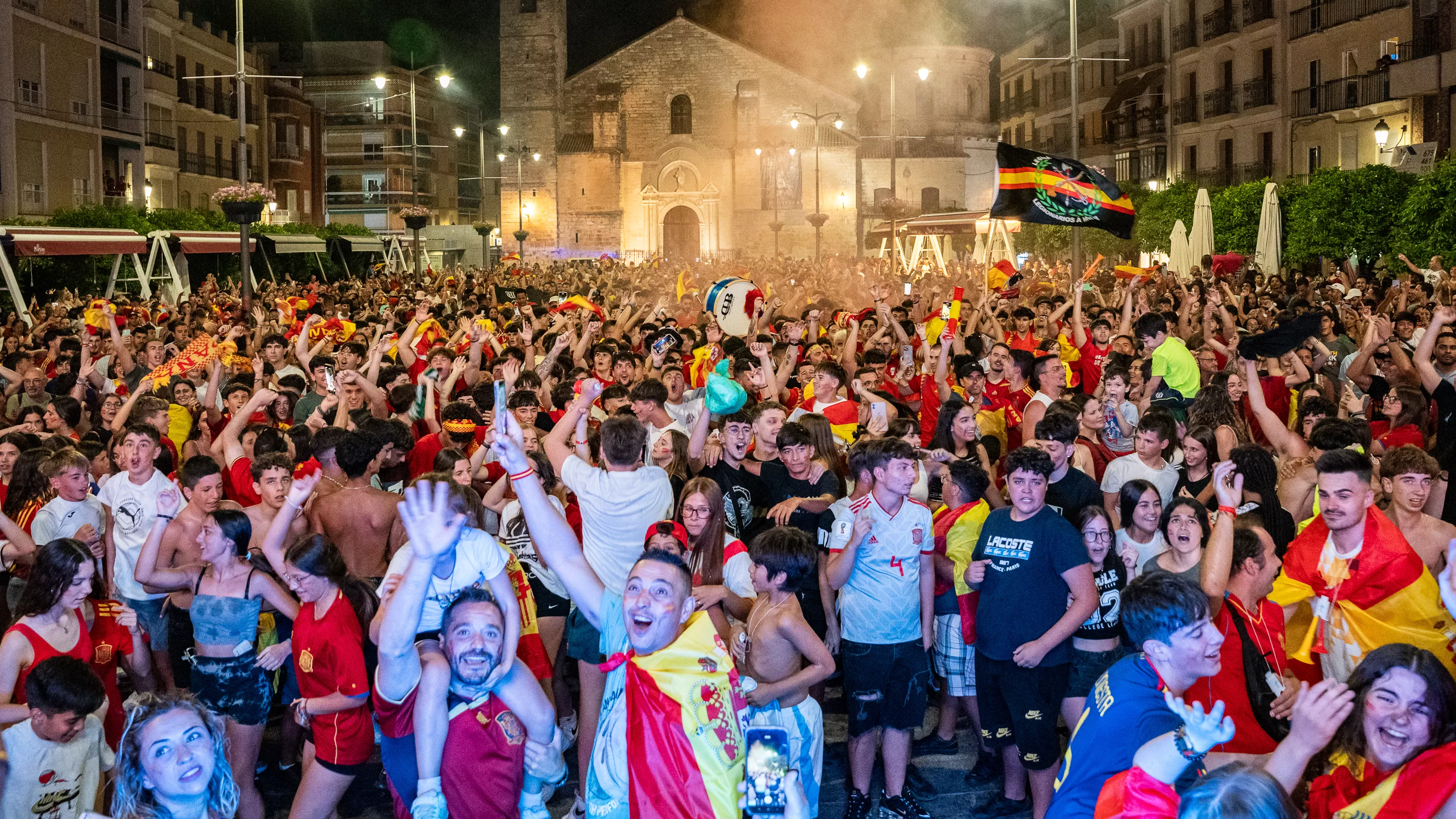 Lucena celebra el cuarta Eurocopa de Fútbol de España