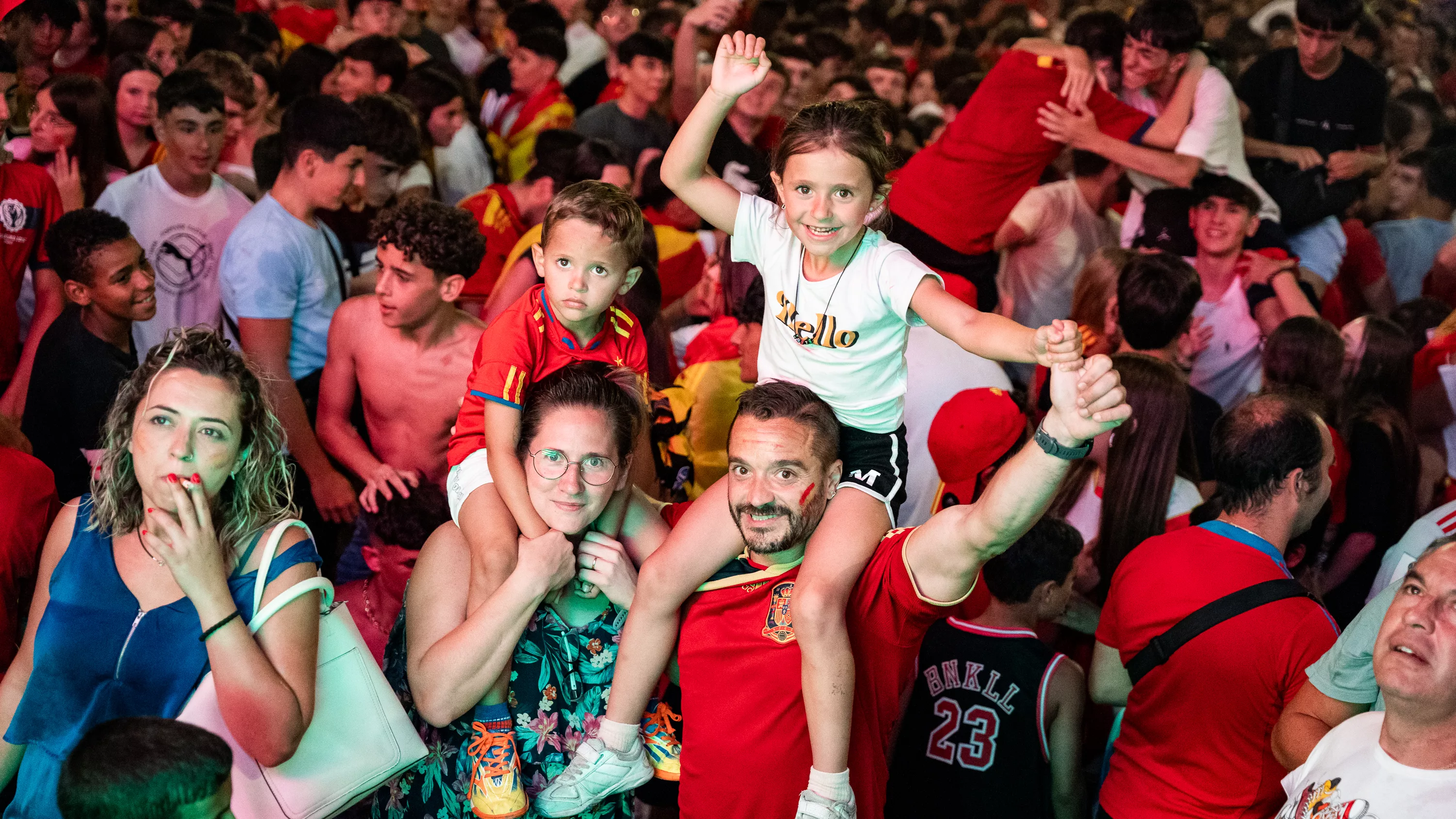 Lucena celebra el cuarta Eurocopa de Fútbol de España