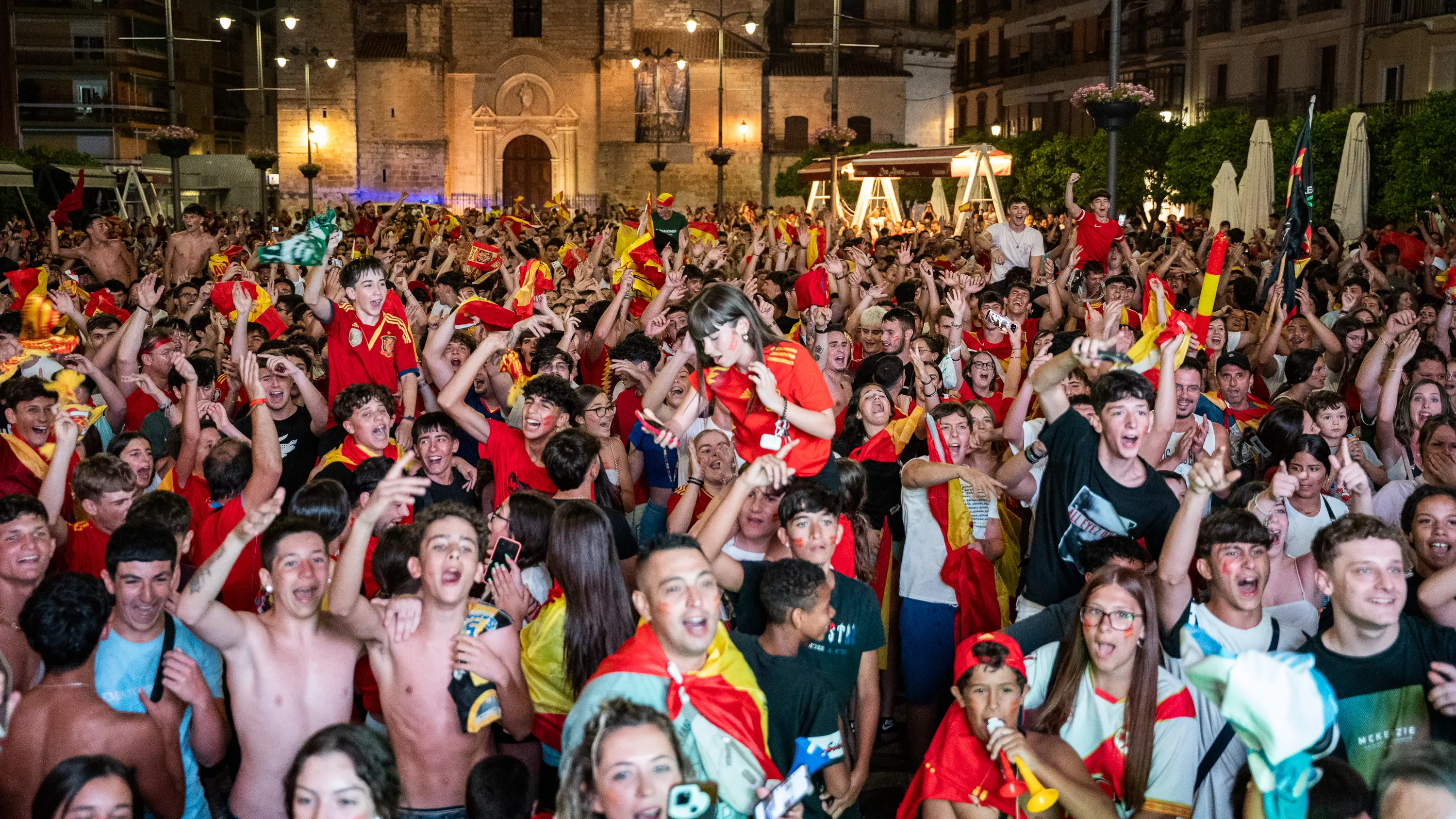 Lucena celebra el cuarta Eurocopa de Fútbol de España