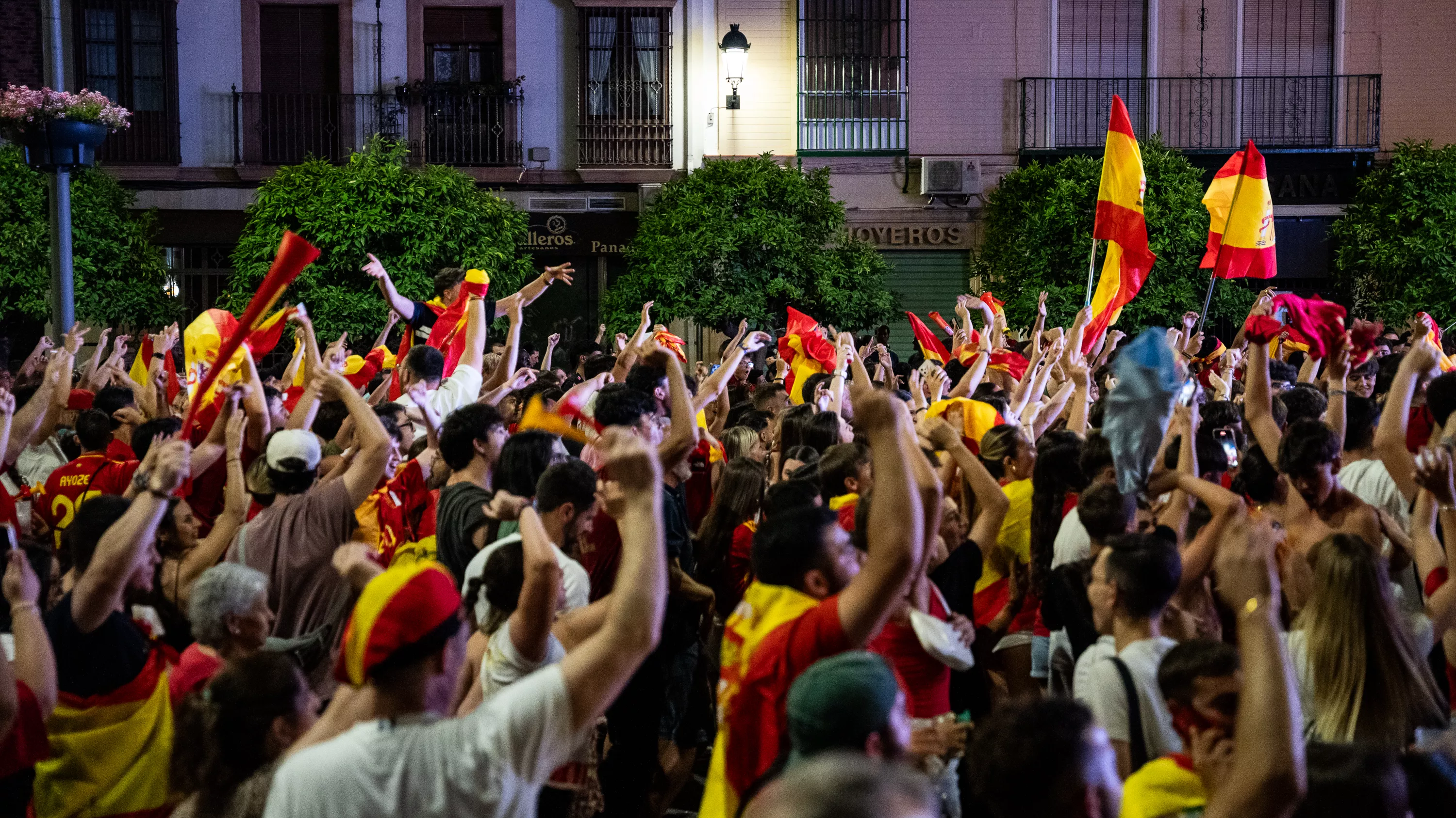 Lucena celebra el cuarta Eurocopa de Fútbol de España