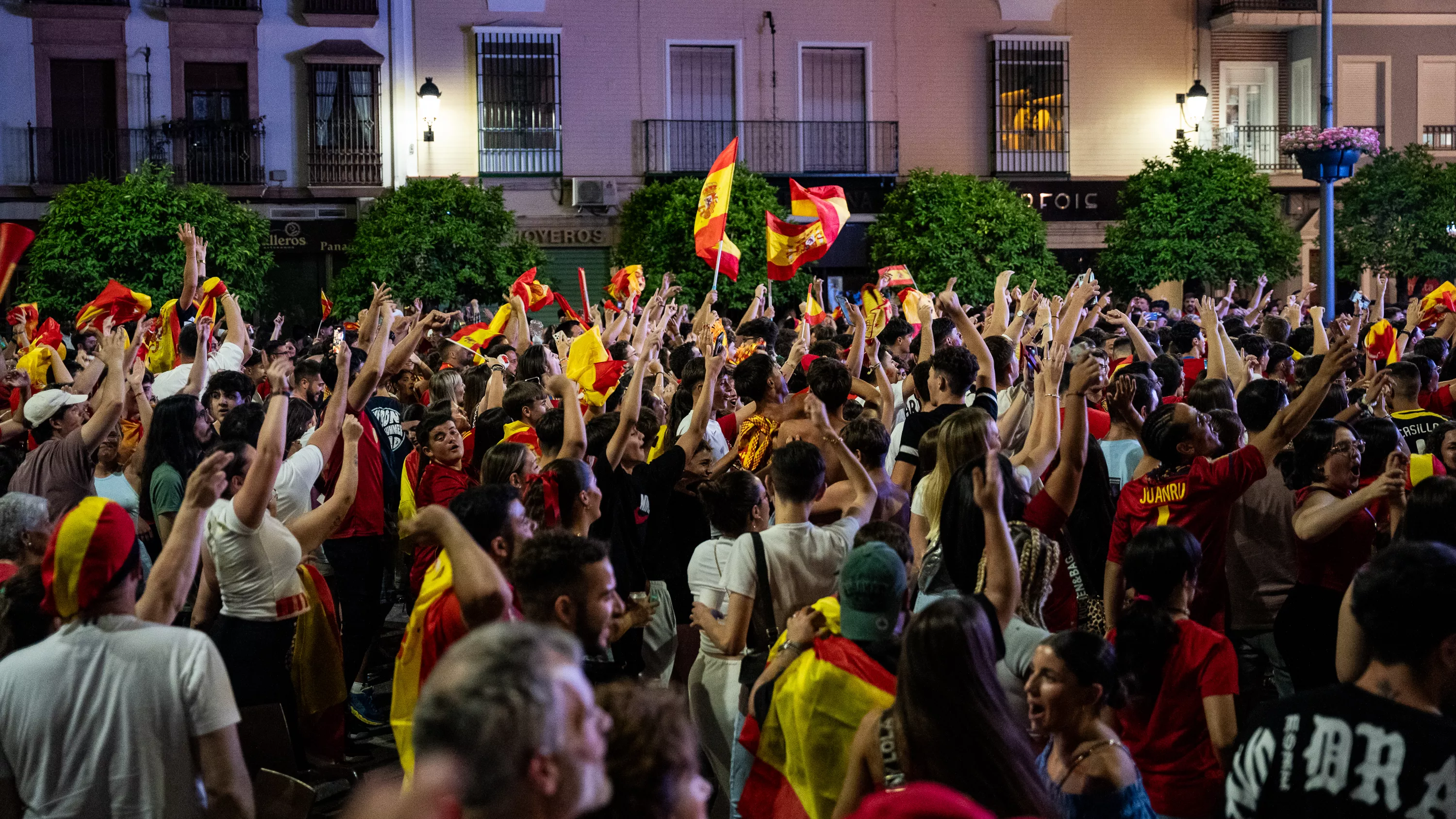 Lucena celebra el cuarta Eurocopa de Fútbol de España