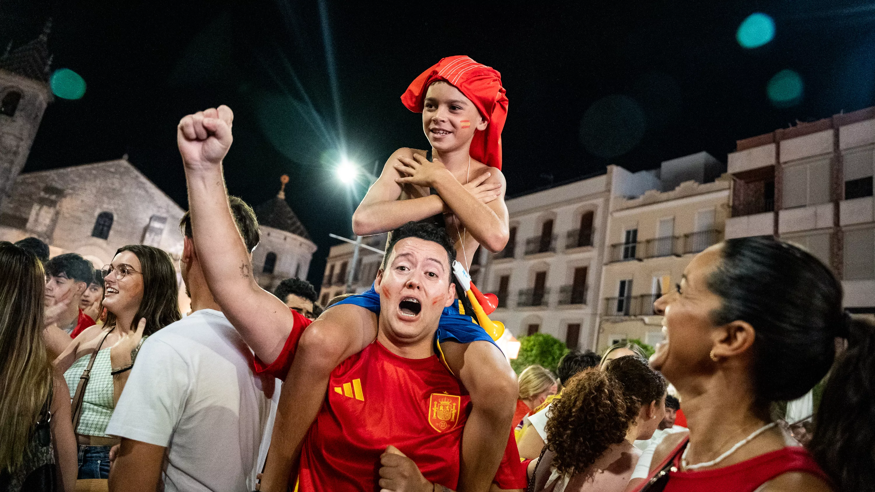 Lucena celebra el cuarta Eurocopa de Fútbol de España