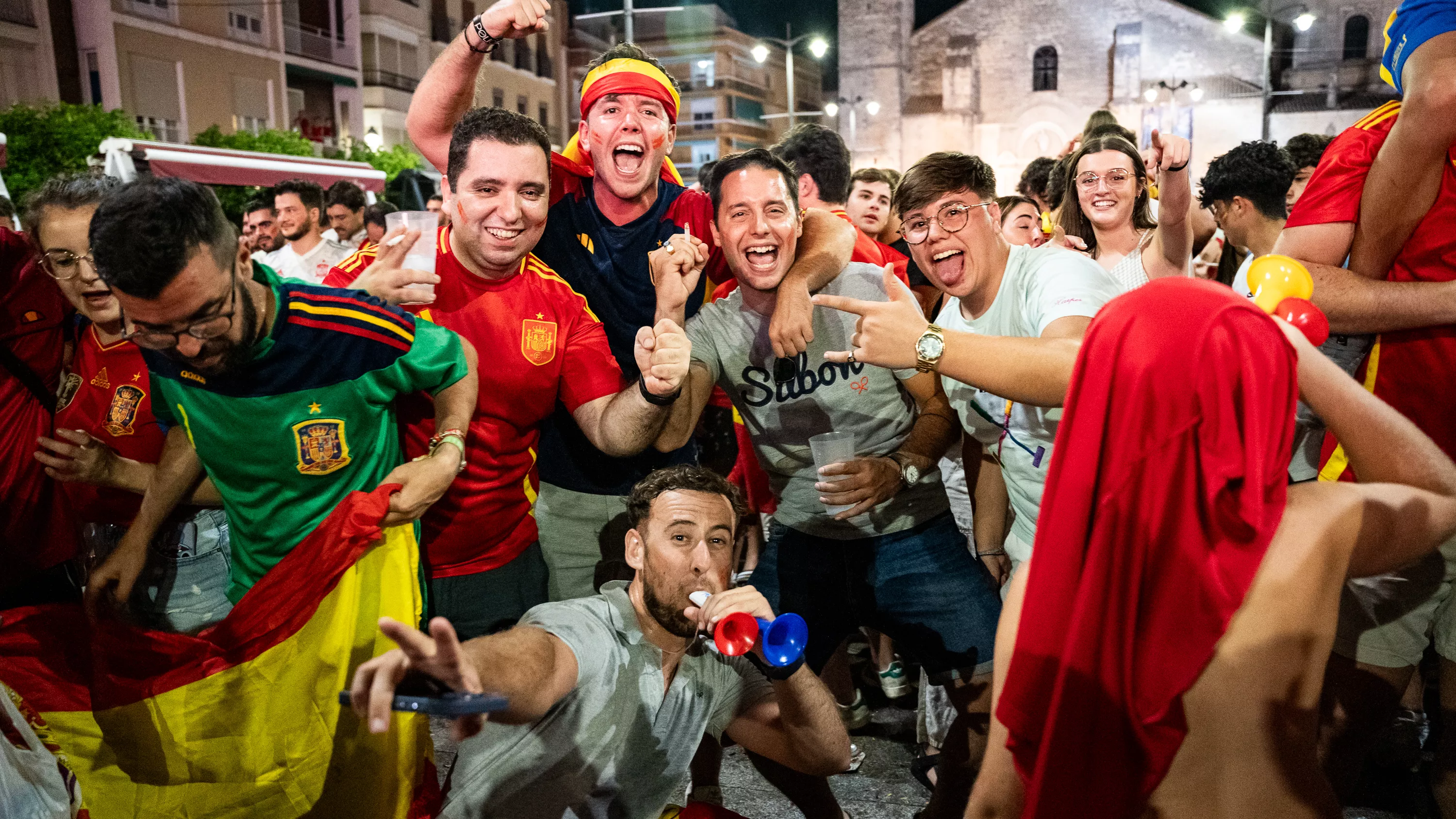 Lucena celebra el cuarta Eurocopa de Fútbol de España