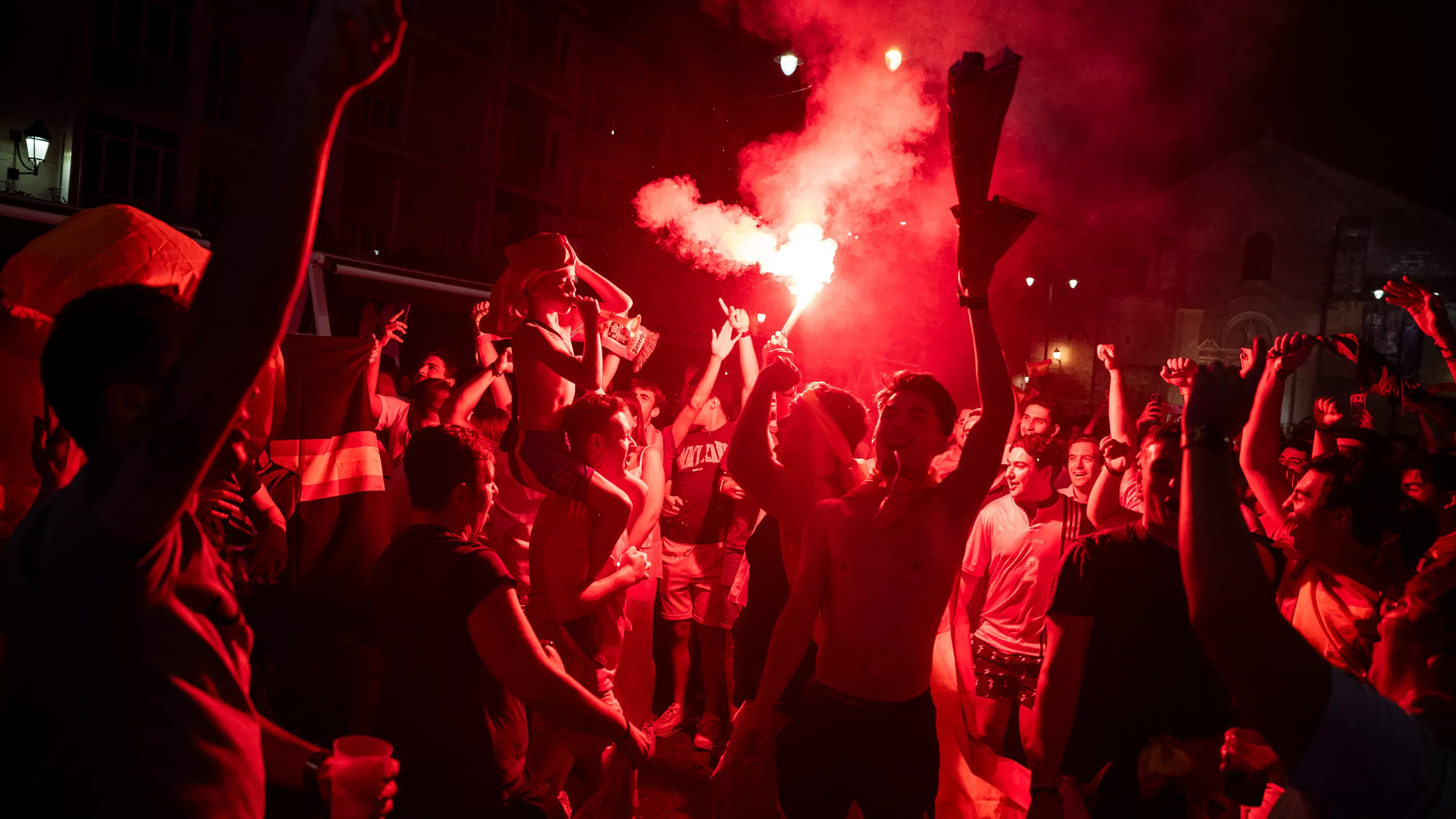 Lucena celebra el cuarta Eurocopa de Fútbol de España