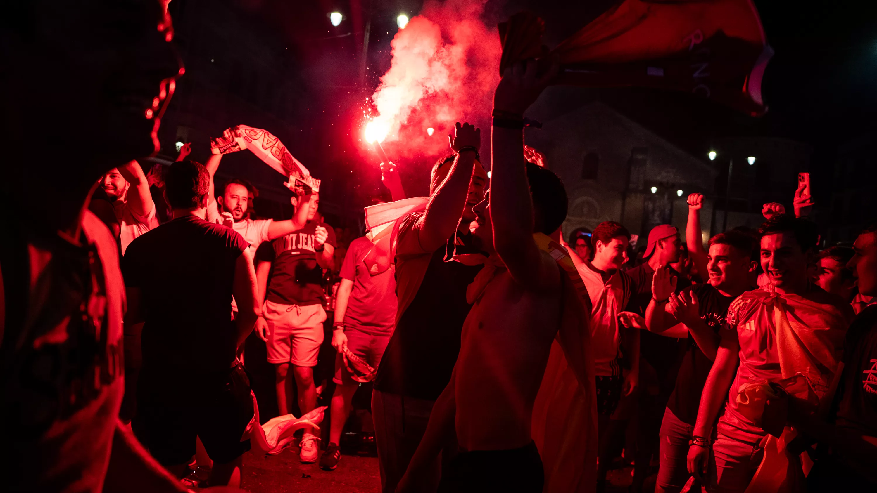 Lucena celebra el cuarta Eurocopa de Fútbol de España