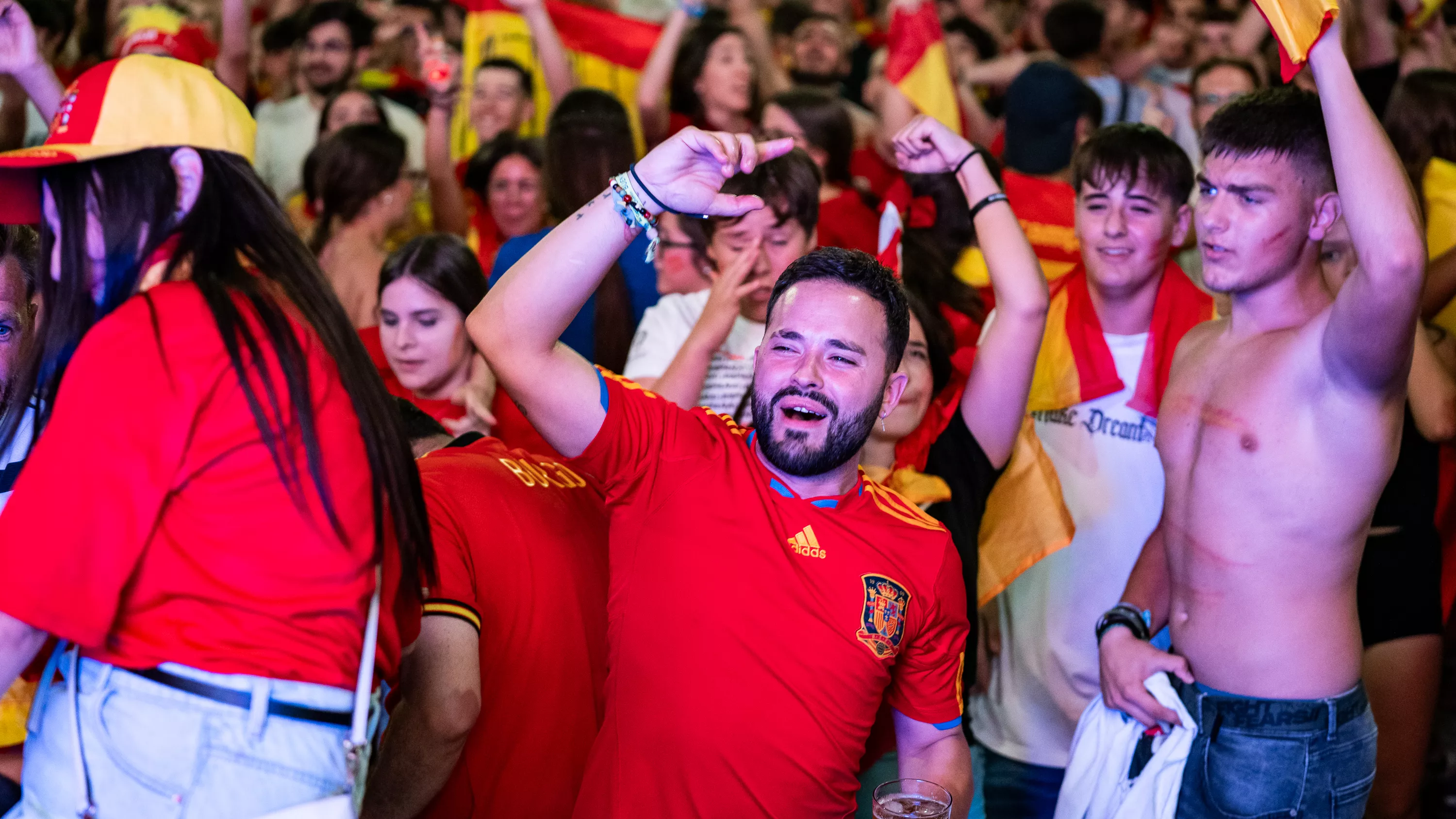 Lucena celebra el cuarta Eurocopa de Fútbol de España