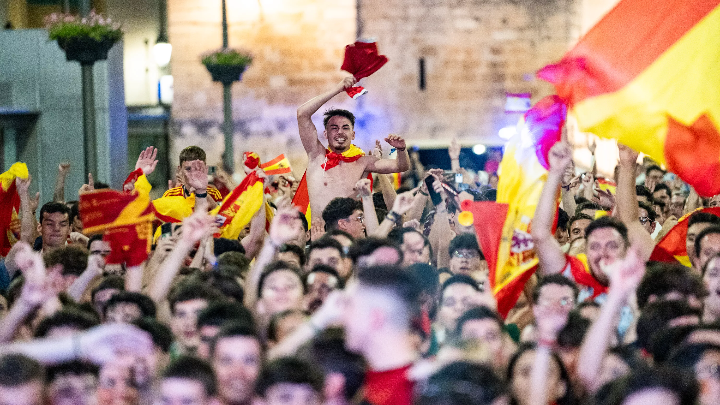 Lucena celebra el cuarta Eurocopa de Fútbol de España