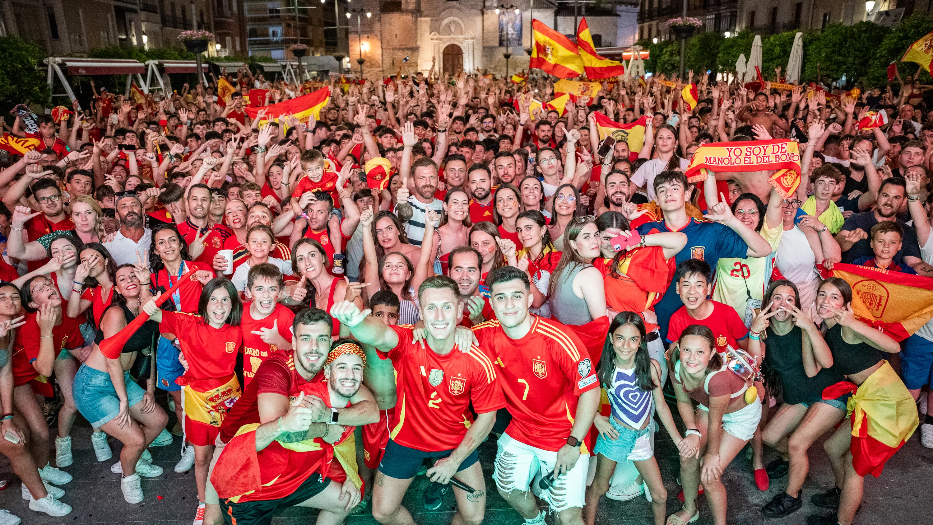 Lucena celebra el cuarta Eurocopa de Fútbol de España