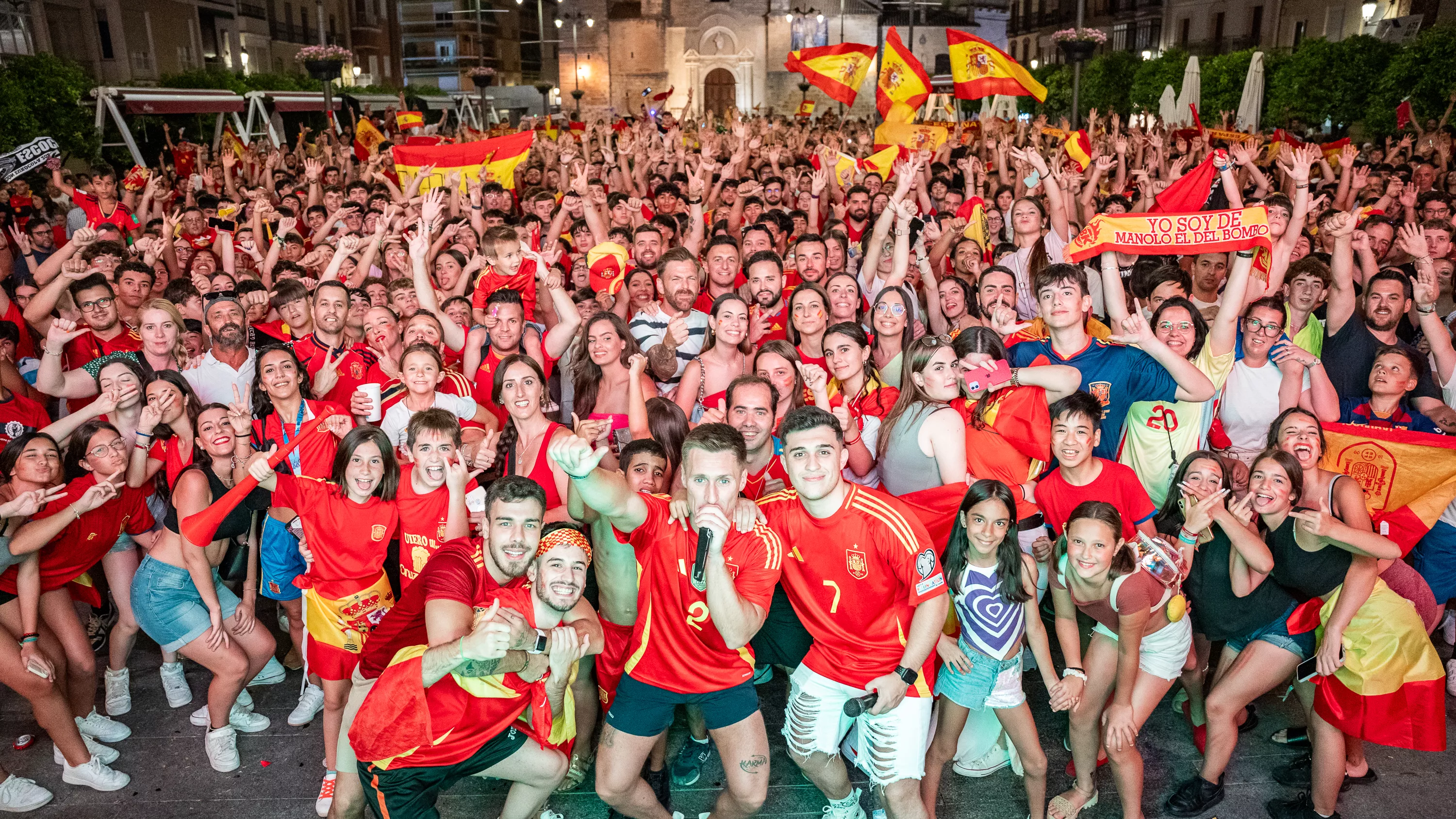 Lucena celebra el cuarta Eurocopa de Fútbol de España