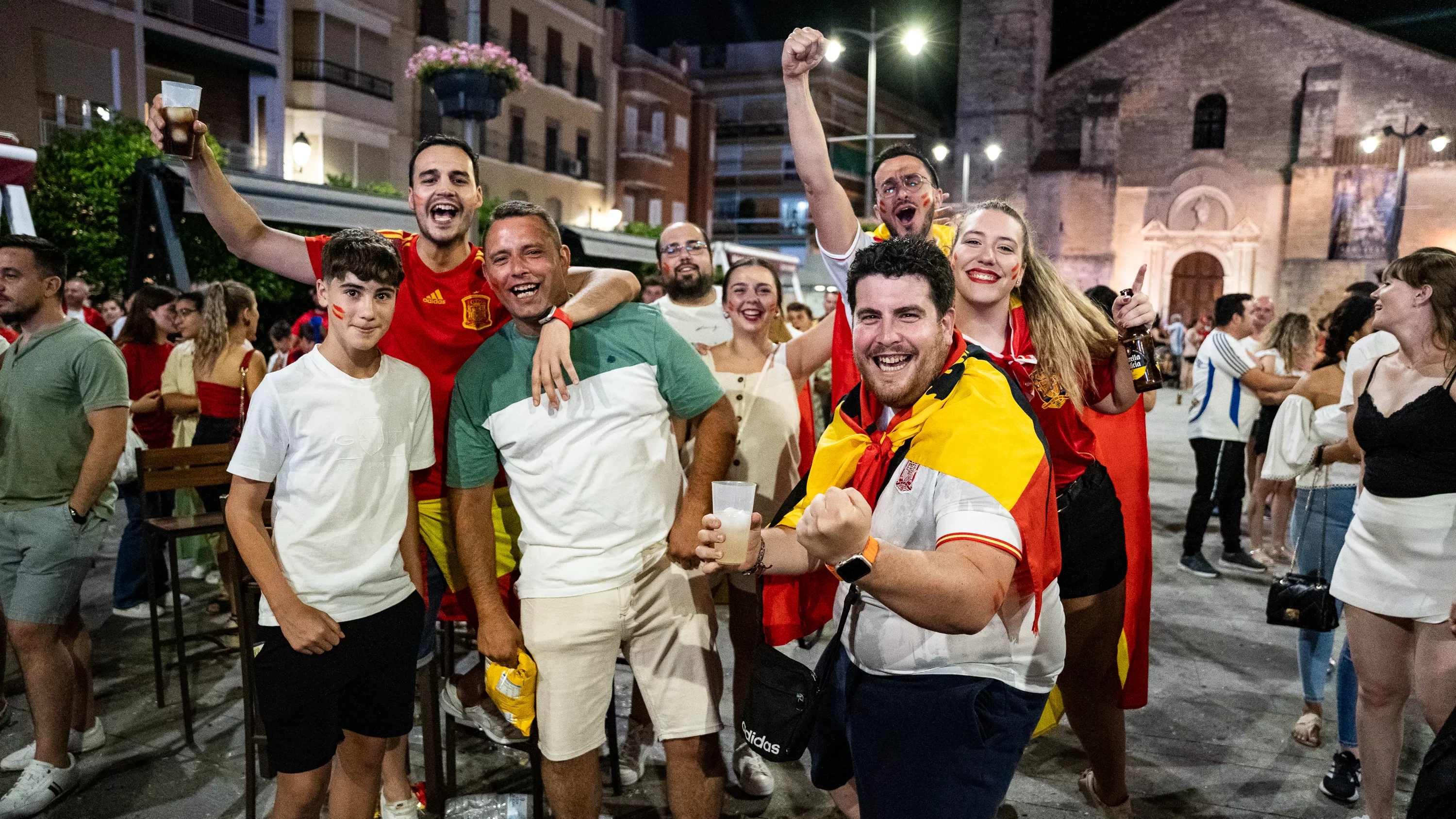 Lucena celebra el cuarta Eurocopa de Fútbol de España