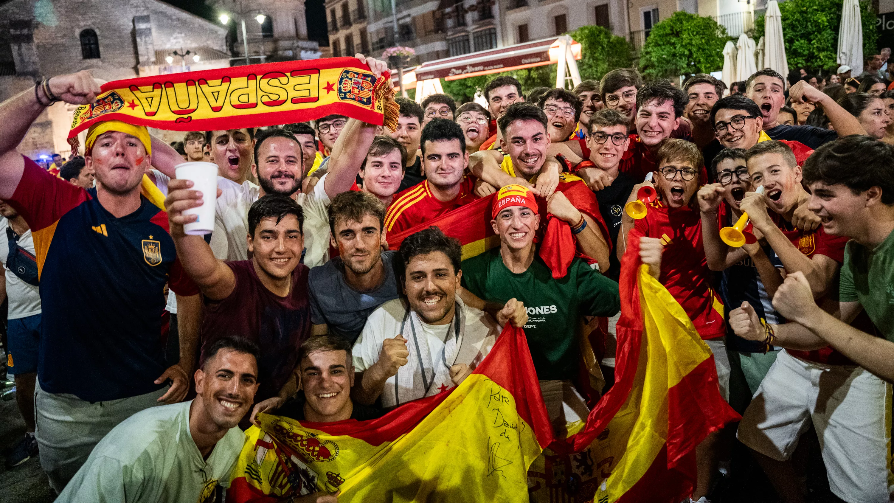 Lucena celebra el cuarta Eurocopa de Fútbol de España