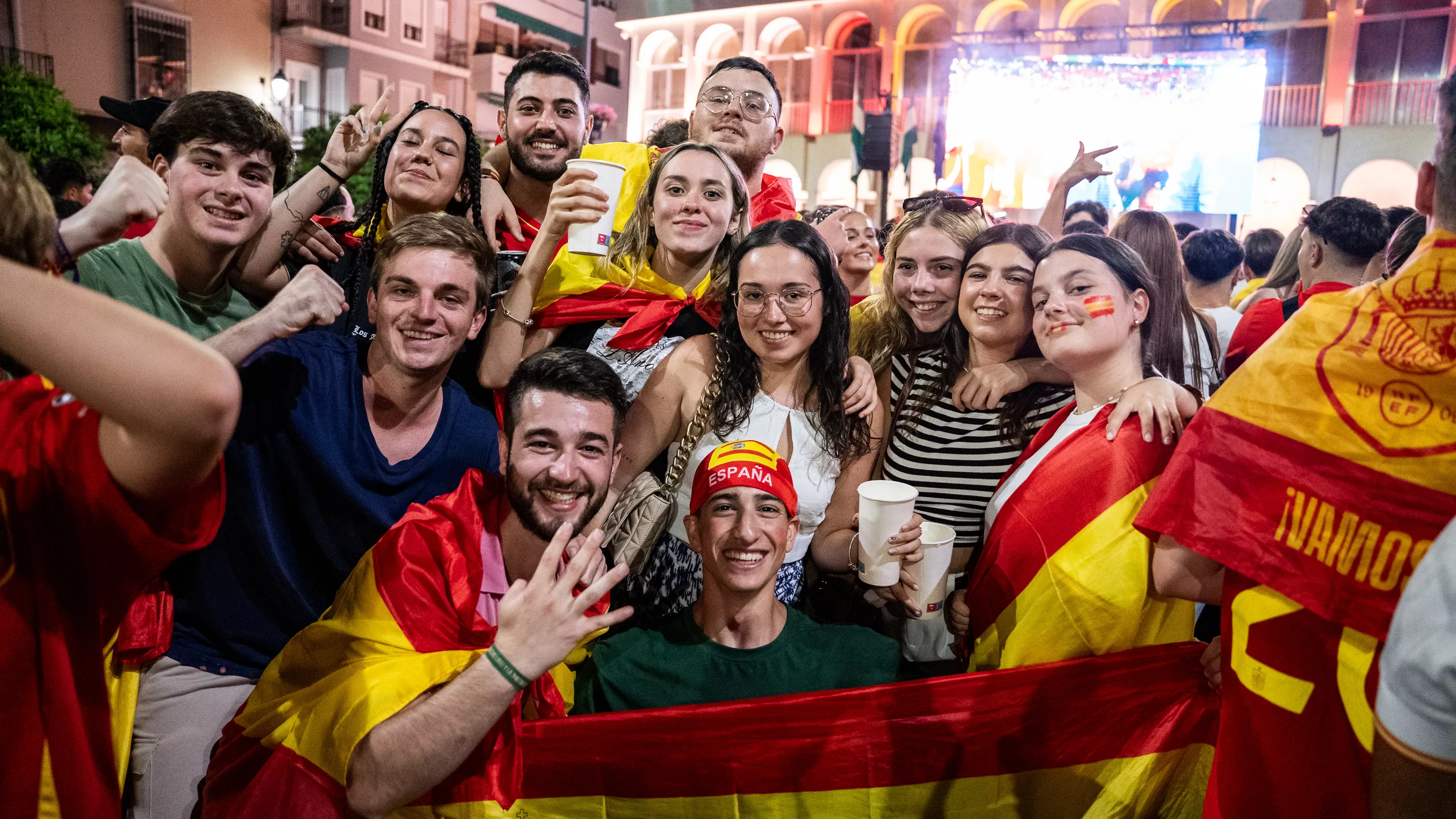 Lucena celebra el cuarta Eurocopa de Fútbol de España