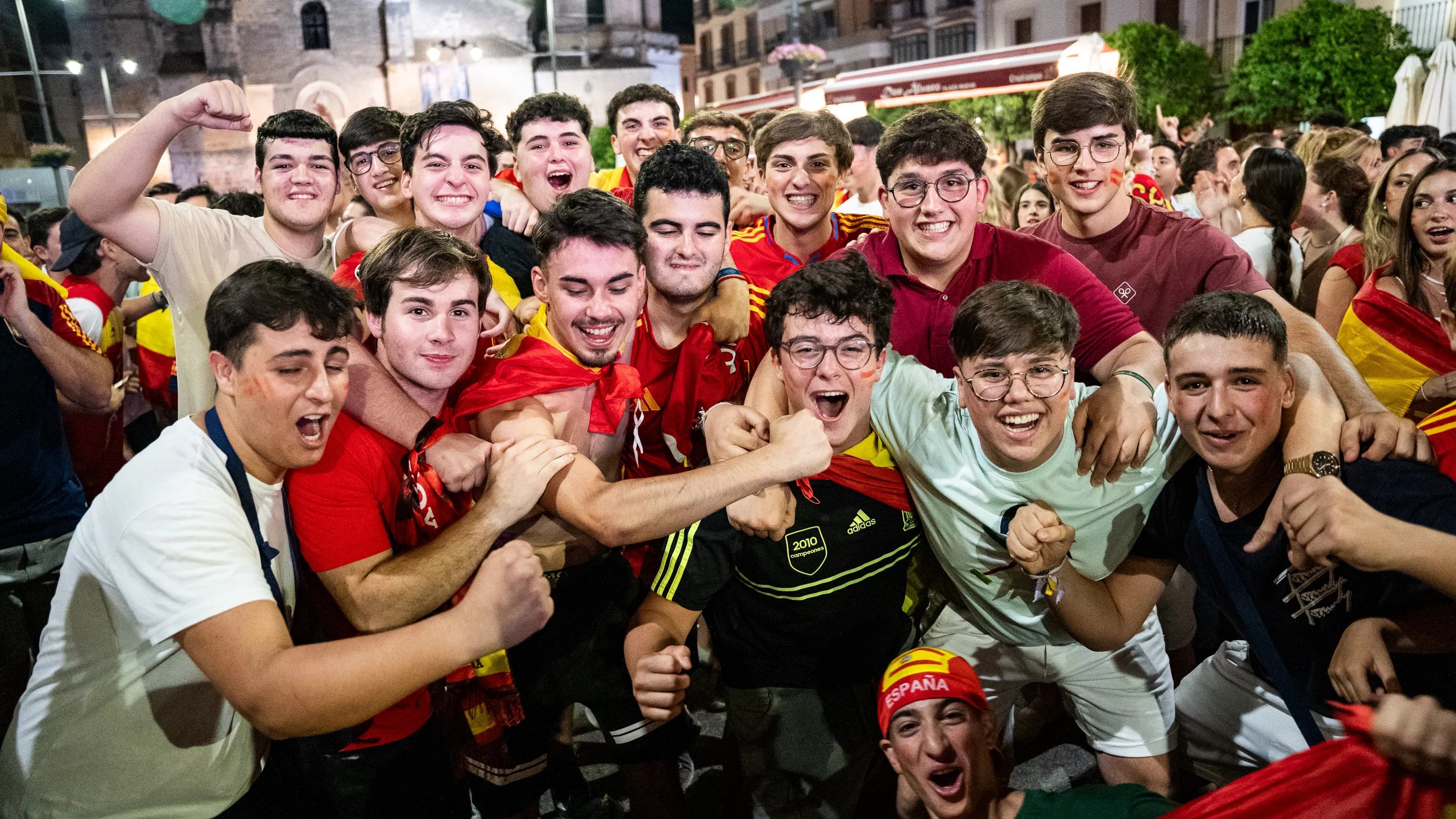 Lucena celebra el cuarta Eurocopa de Fútbol de España