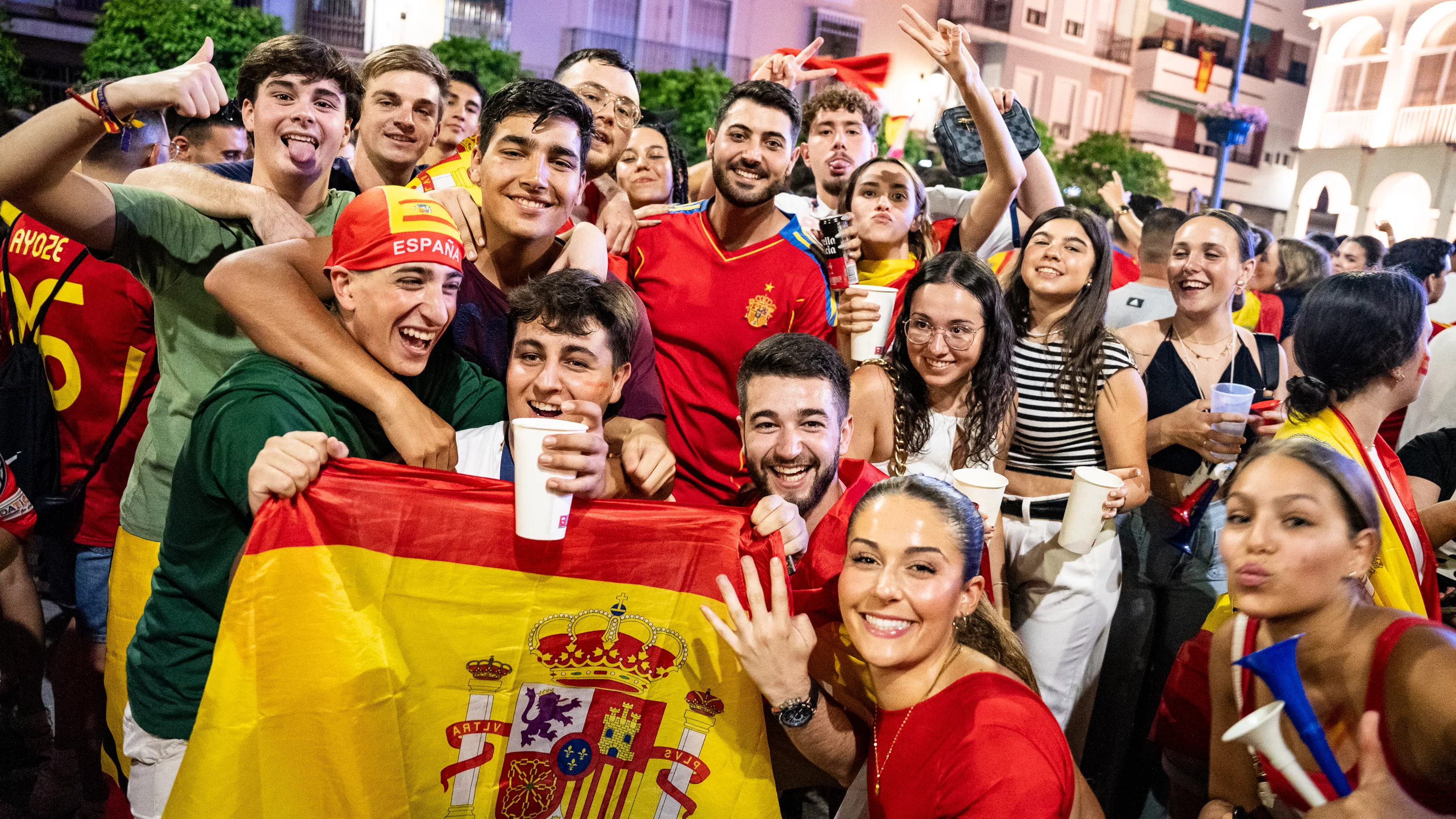 Lucena celebra el cuarta Eurocopa de Fútbol de España