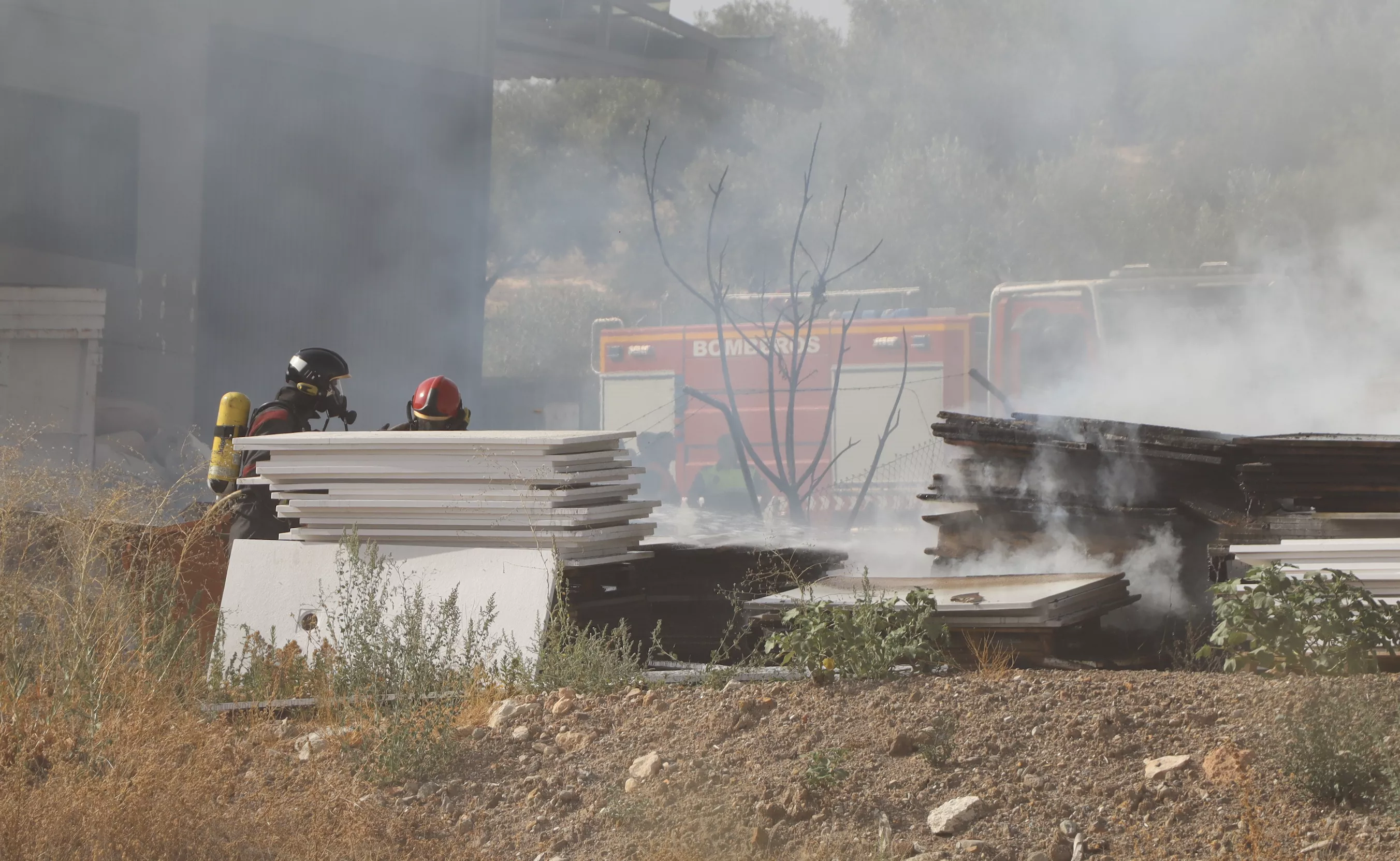 Incendio en SubReciclaje. Foto: José María García