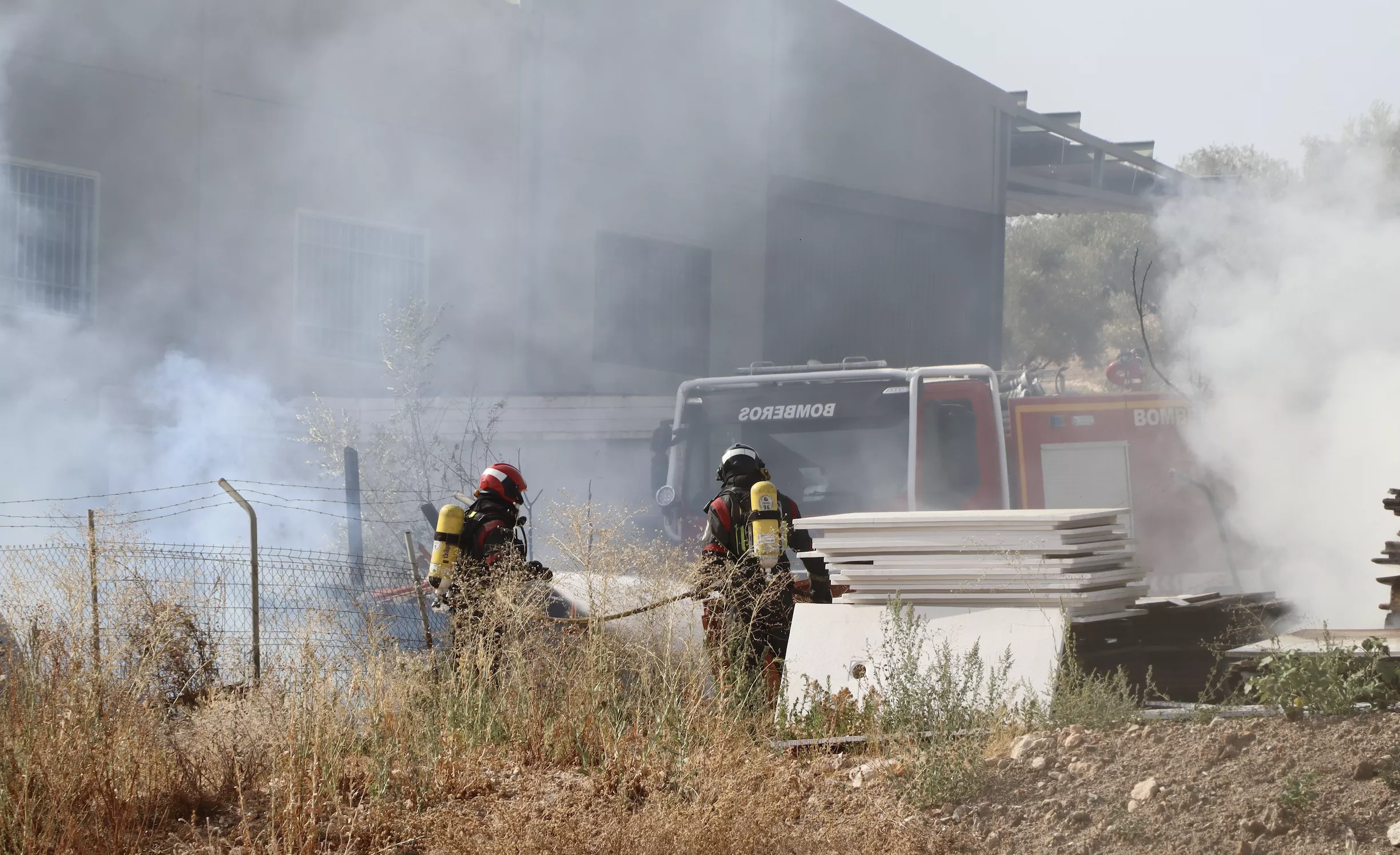 Incendio en SubReciclaje. Foto: José María García