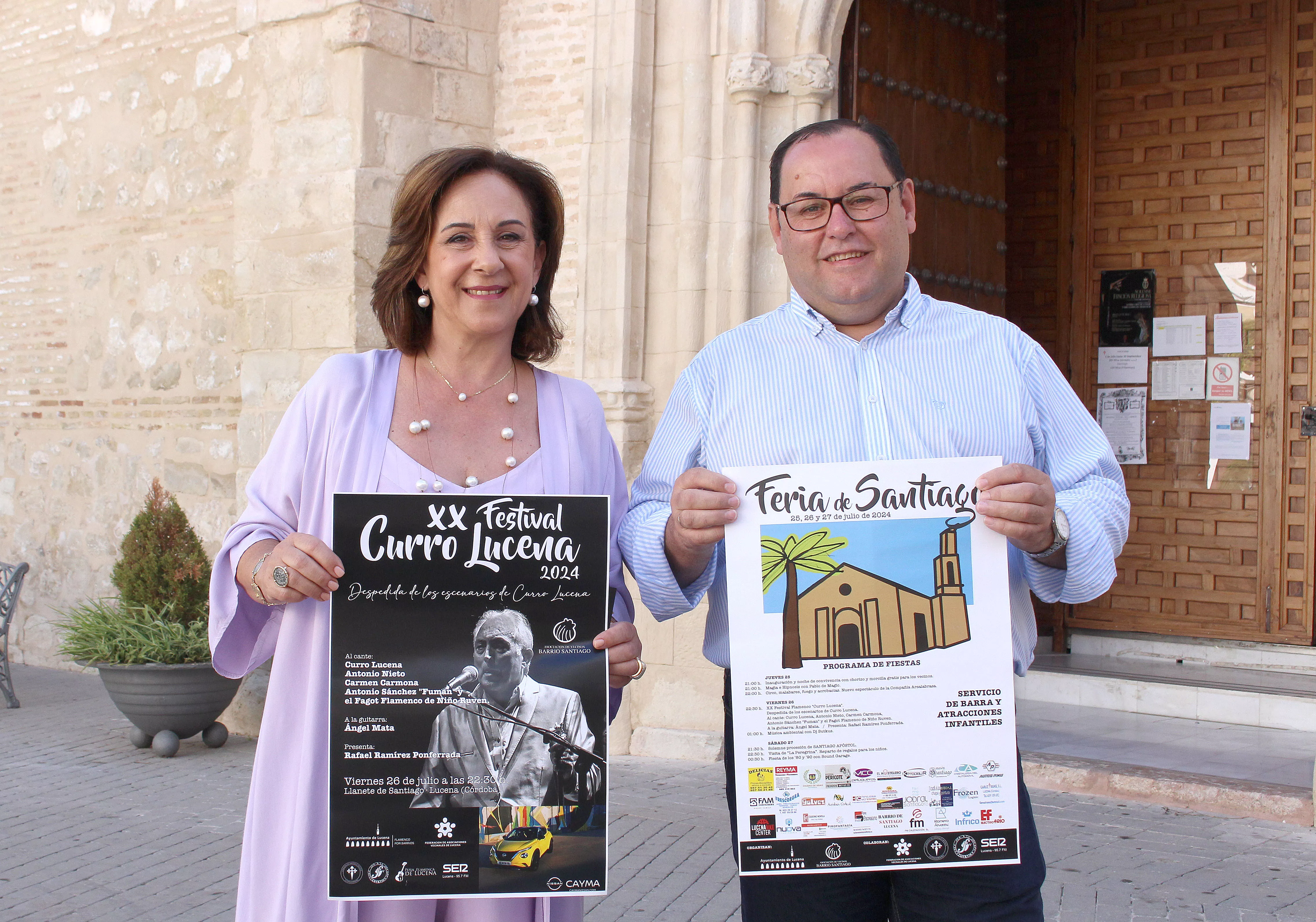 Araceli Rodríguez y Francis Díaz han presentado las actividades de la Feria de Santiago