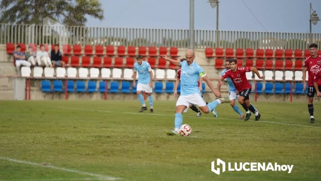 Javi Hervas lanza el penalti que supuso el primer gol