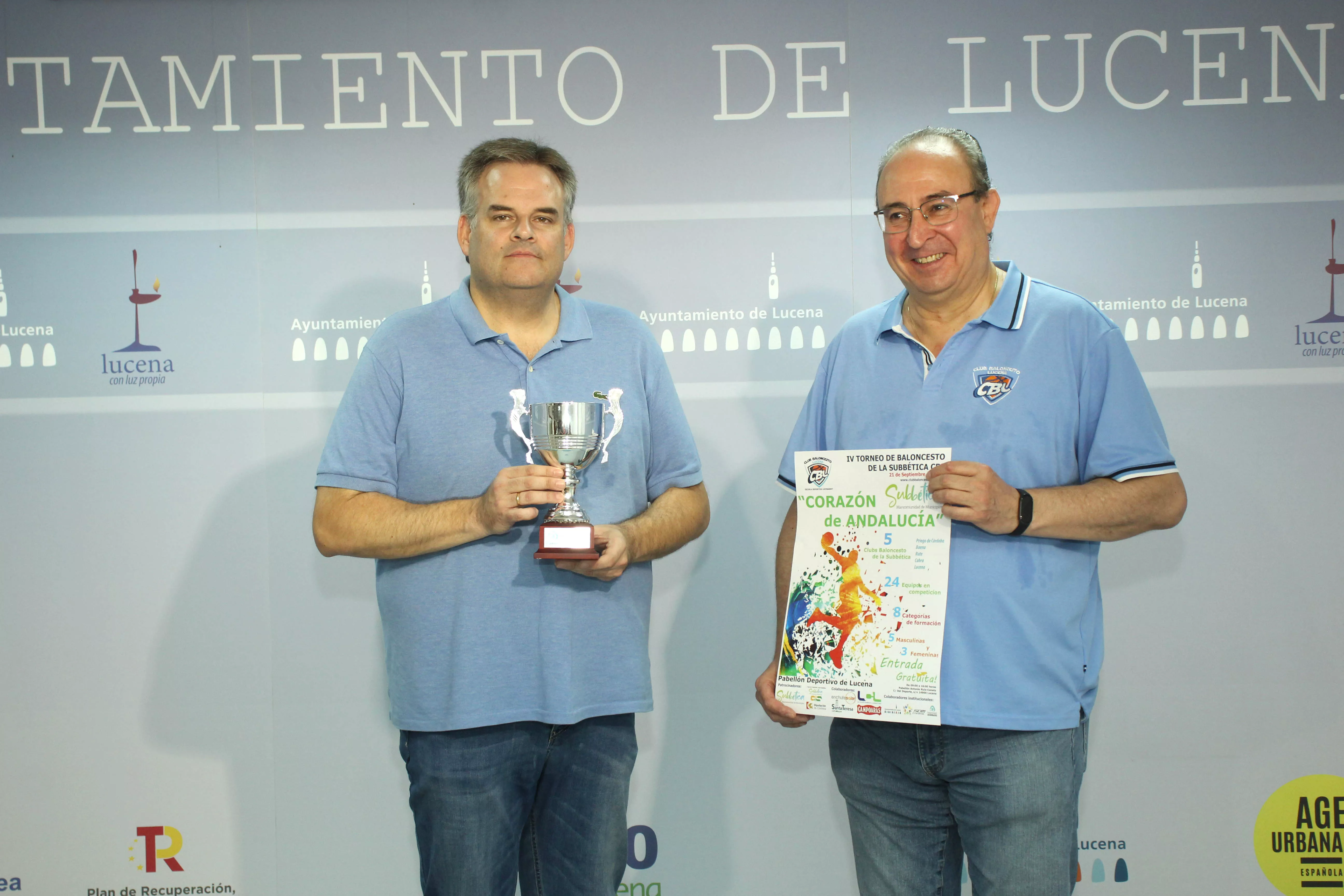 Ángel Novillo y Antonio García han presentado este torneo de baloncesto