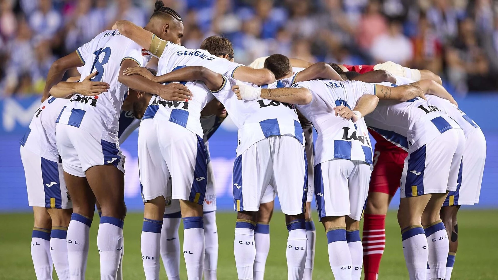 Una imagen del CD Leganés en un partido de Primera División. Foto: cdleganes.com