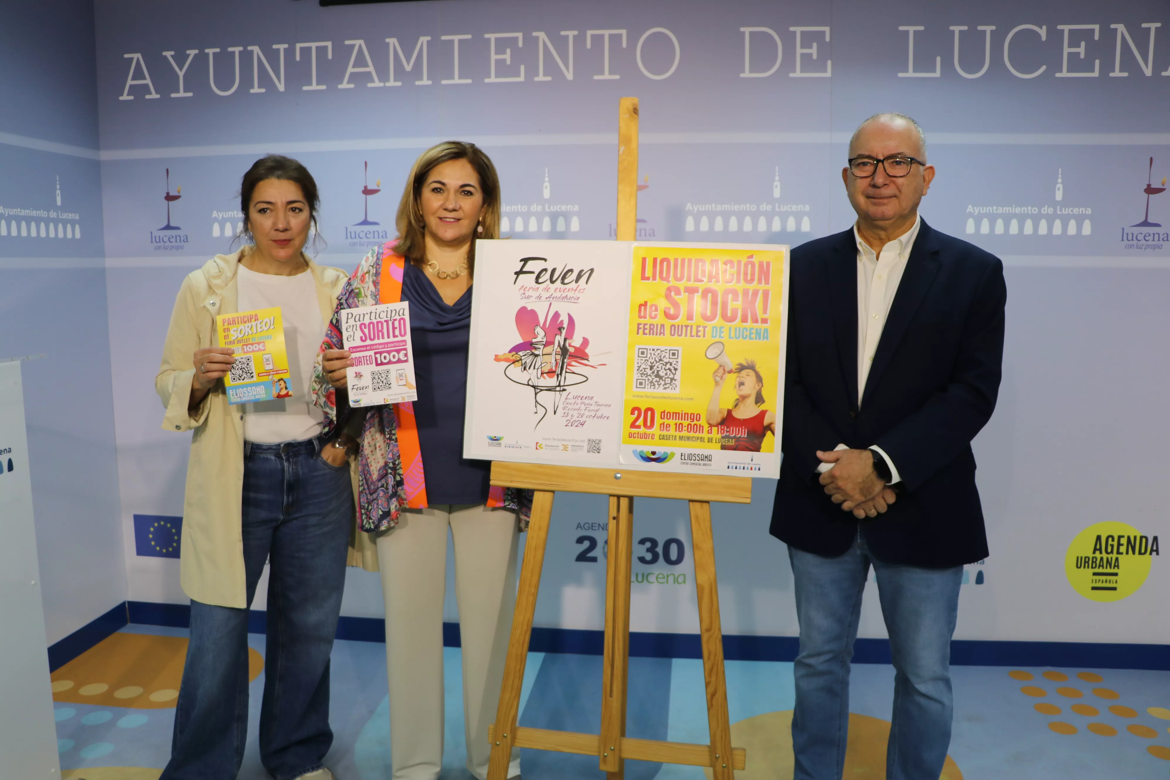 Presentación de FEVEN y el Outlet del Centro Comercial Abierto de Lucena