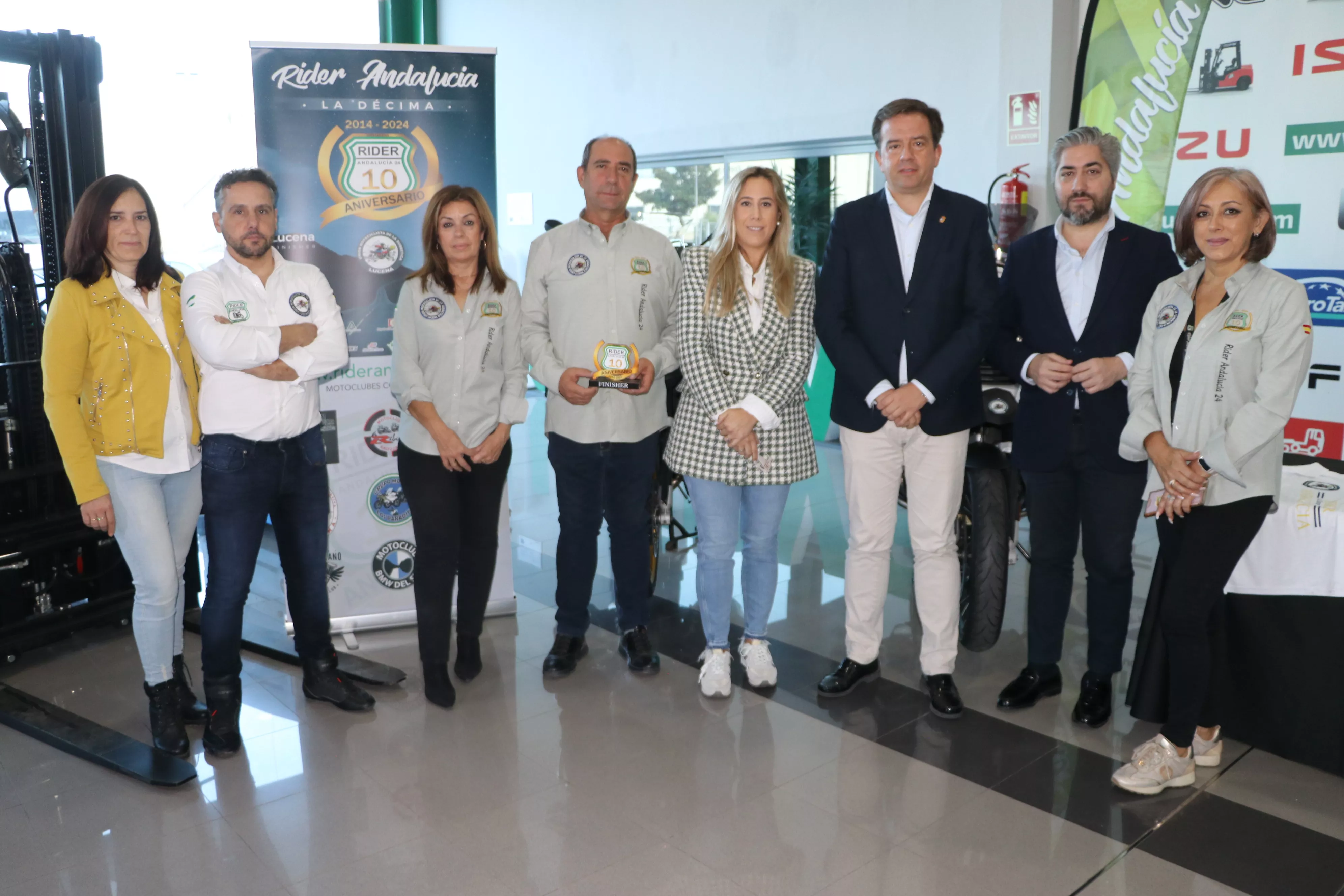 Presentación de la Rider Andalucía, esta mañana en las instalaciones de Lucinve