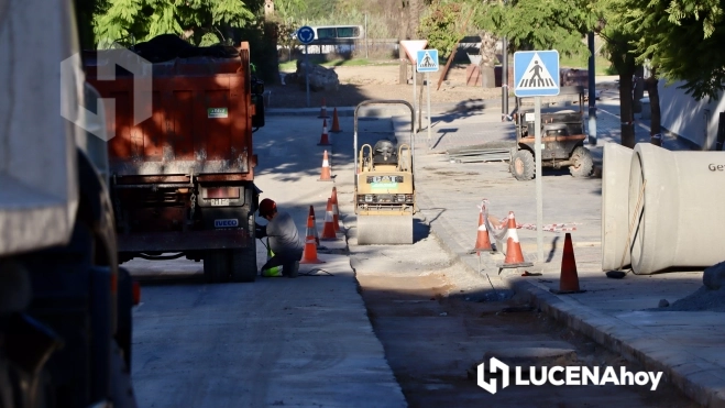 Obras de sustitución del saneamiento en las calles Juan de Aréjula y María Zambrano