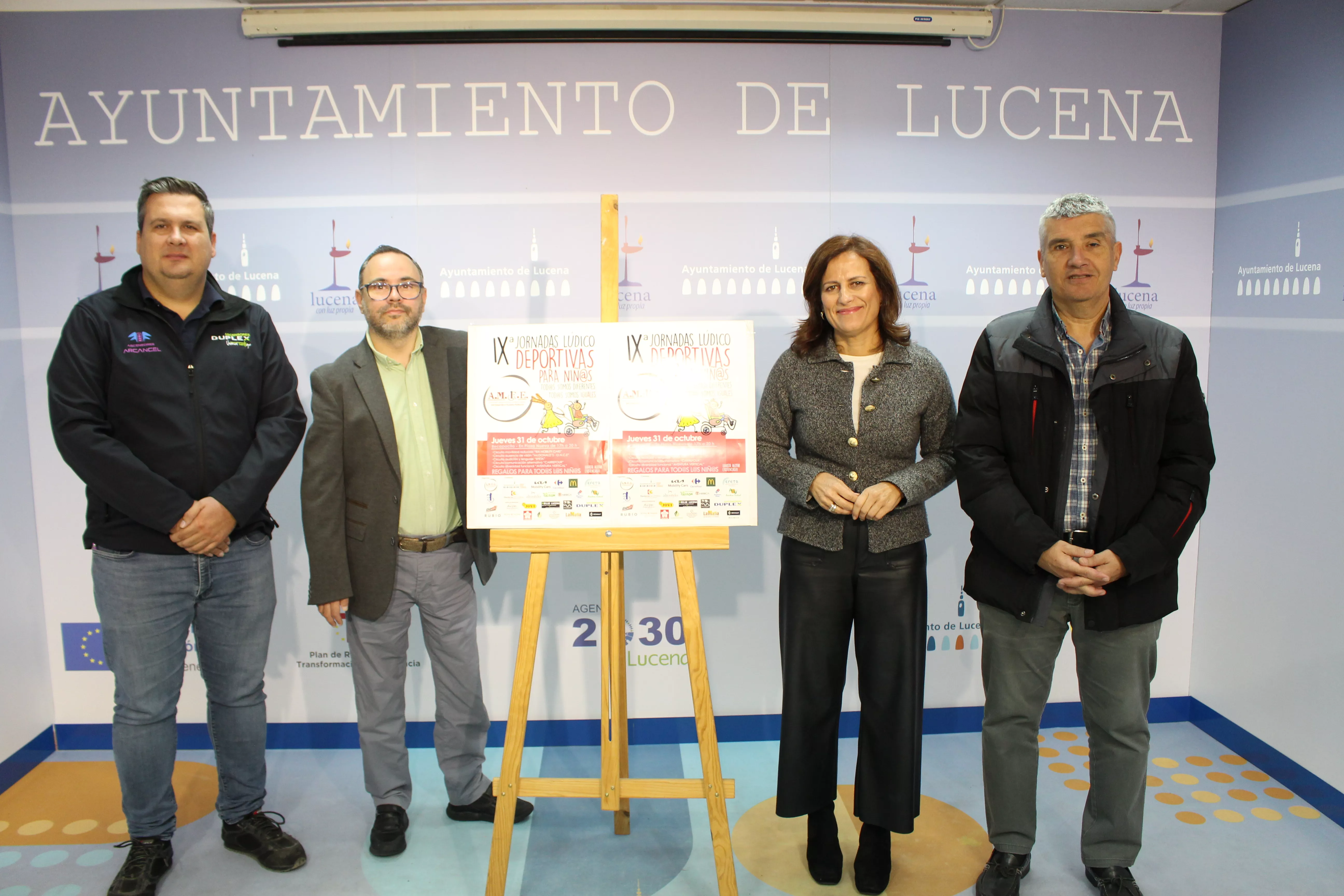 Presentación de las Jornadas lúdico-deportivas para niños que organiza AMFE