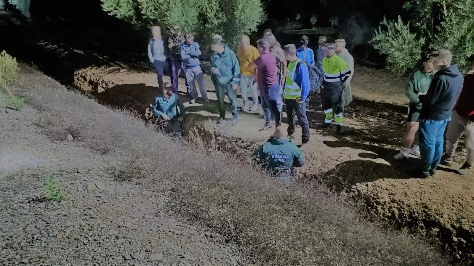 Foto del lugar donde fue encontrado el hombre, distribuida este viernes por la Guardia Civil