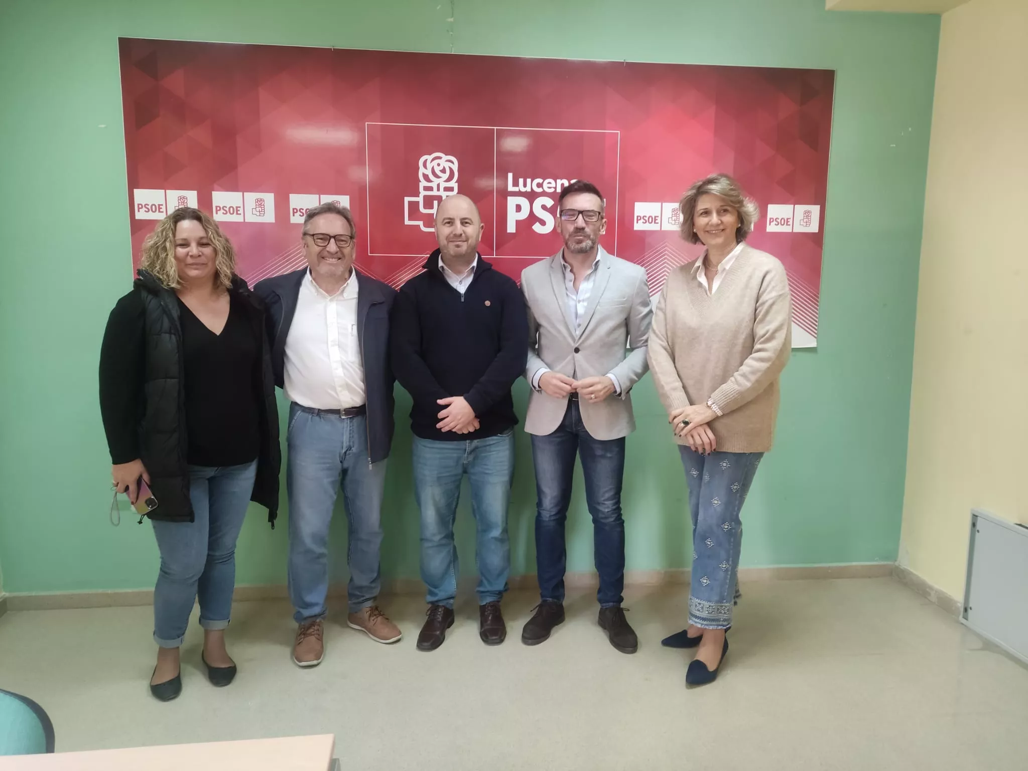 Rueda de prensa en la sede del PSOE esta mañana