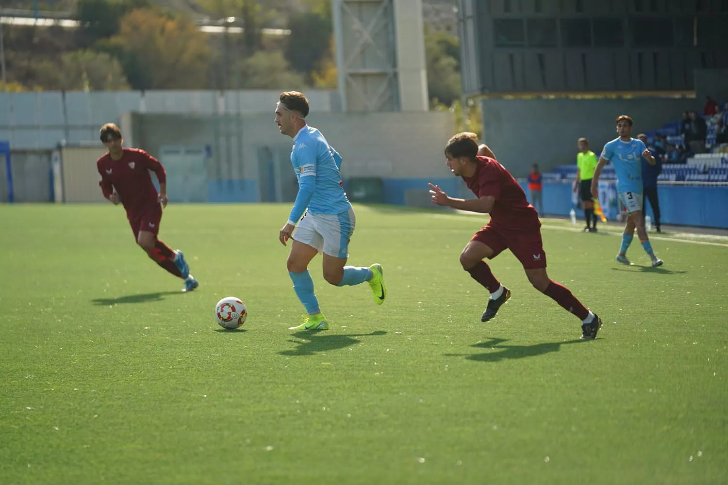 Un lance del partido entre Ciudad de Luena y Sevilla "C"