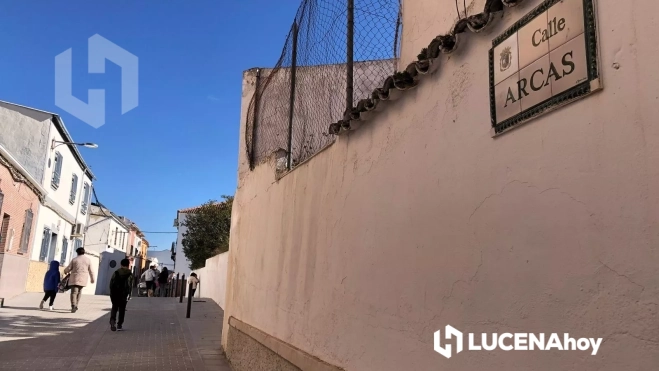 La calle Arcas, en la zona sur de Lucena