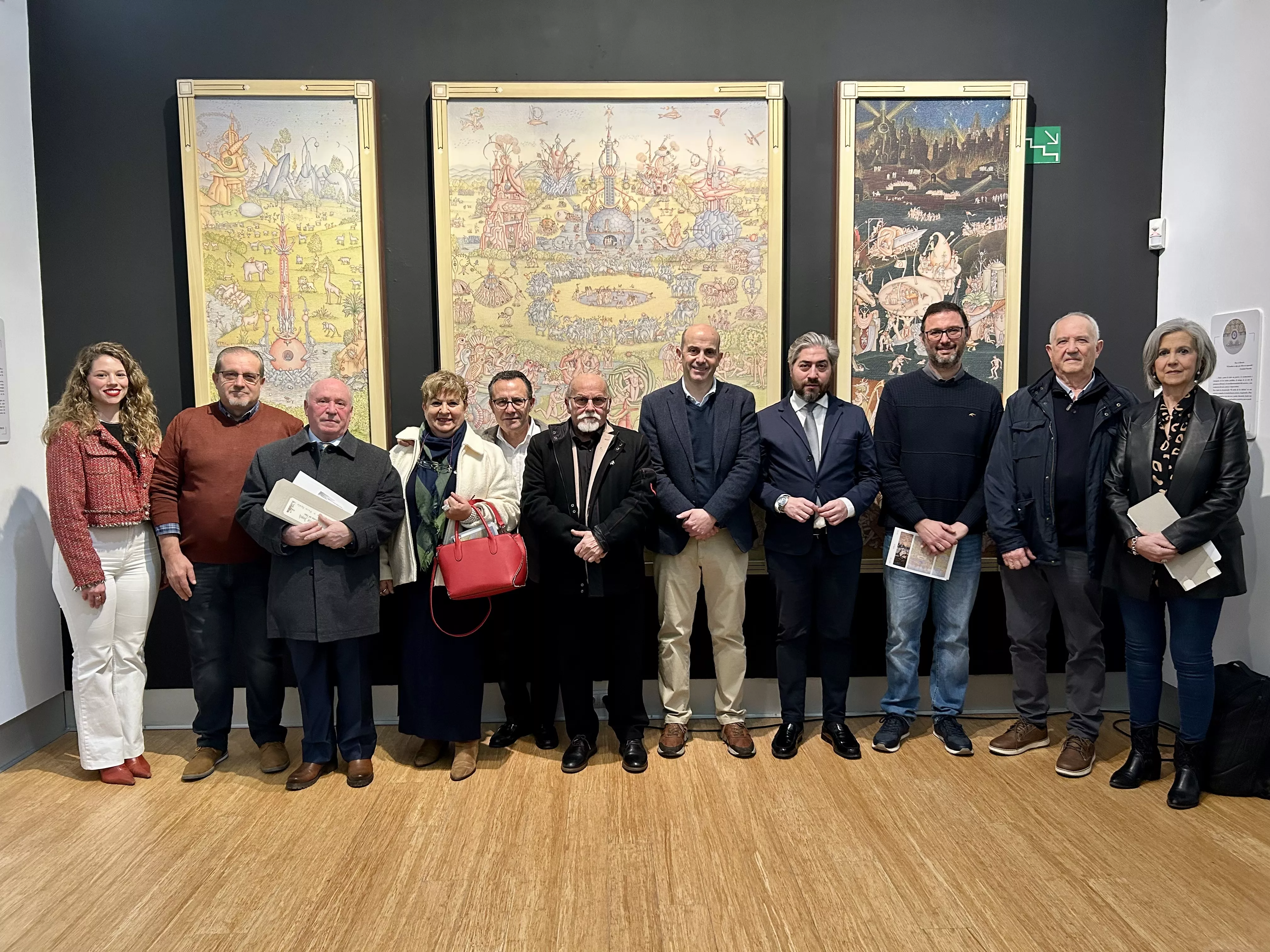 Inauguración de la exposición de Paco Ayala "El Jardín de las Delicias".