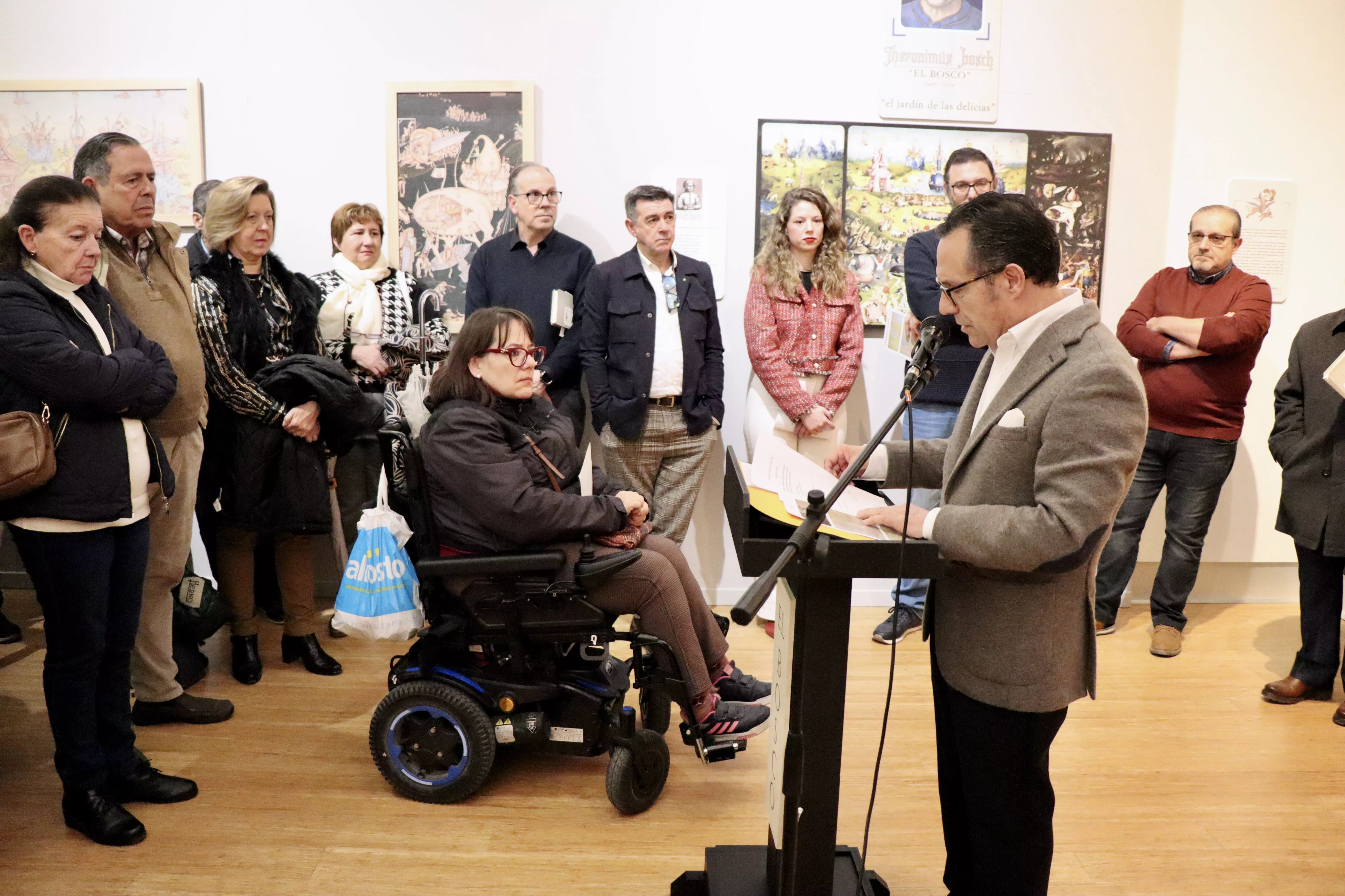 Inauguración de la exposición de Paco Ayala "El Jardín de las Delicias".