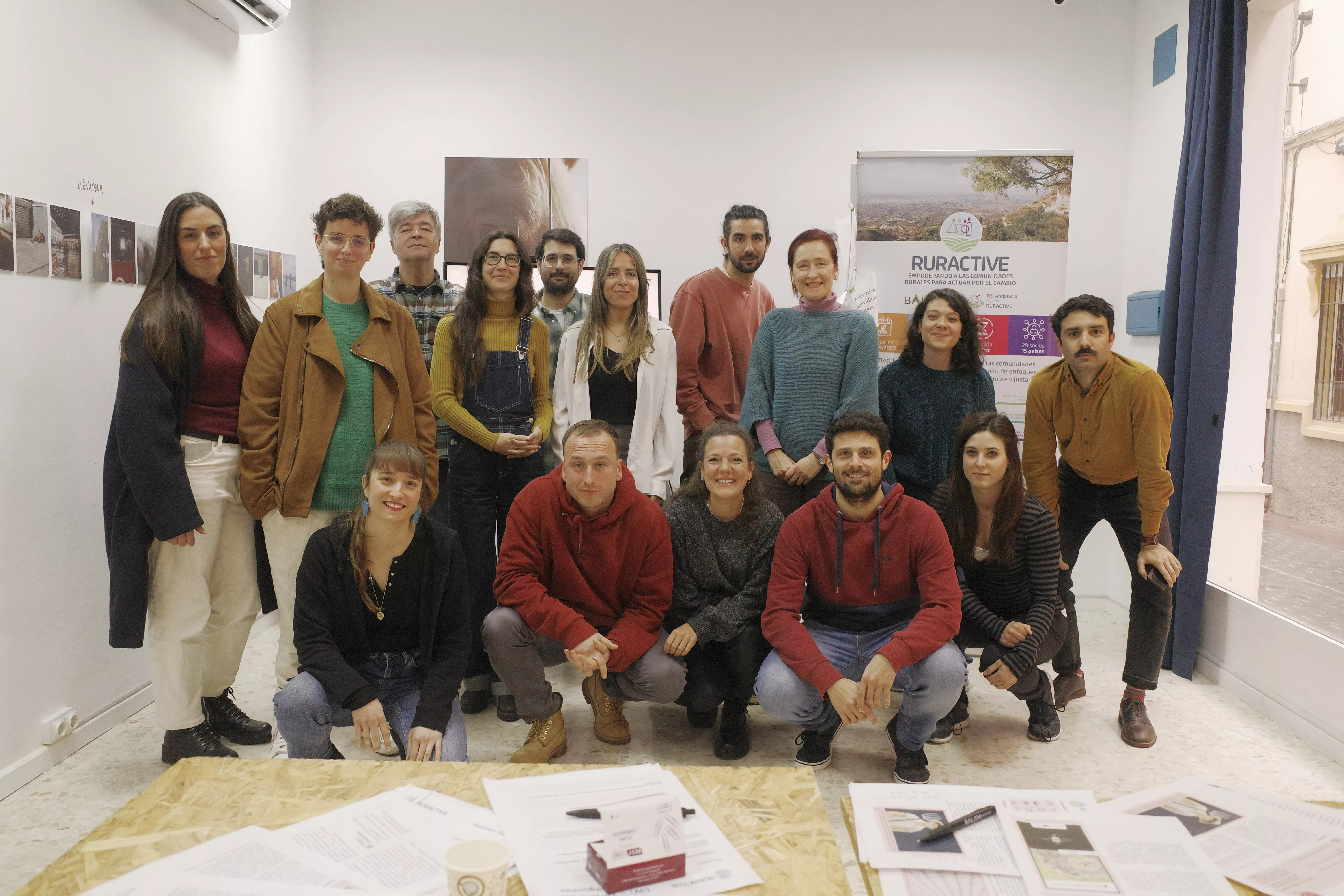 Algunos de los participantes en el taller del programa Ruractive celebrado el pasado fin de semana en Espacio La Tesela