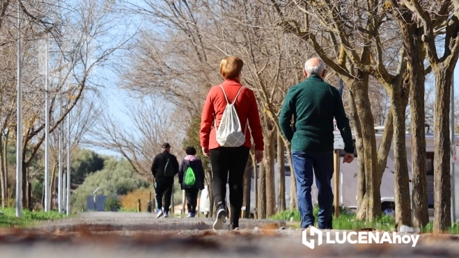 Vía Verde del Aceite a su paso por la antigua estación de Doña Mencía